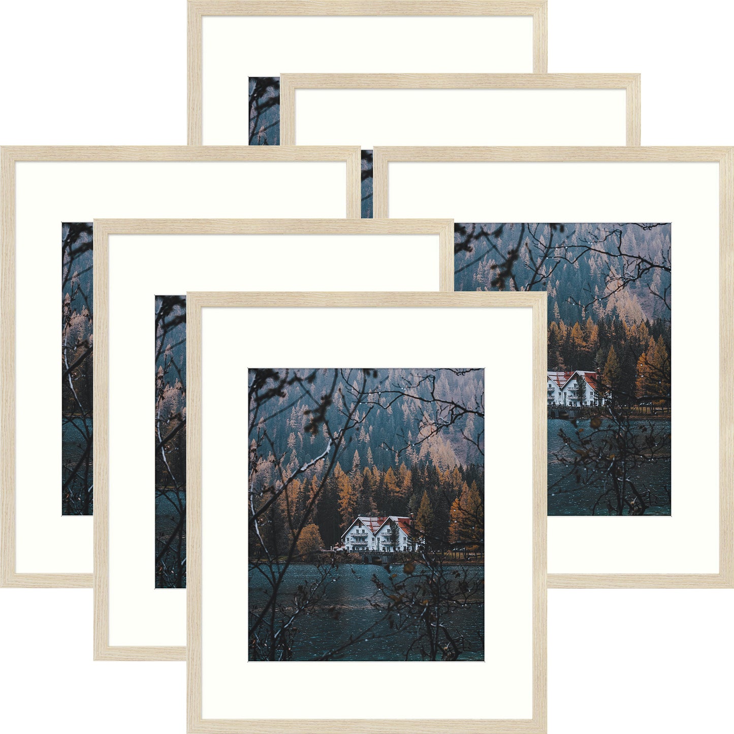 16x20 Picture Frame for 11x14 Photo with Ivory Mat and Real Glass