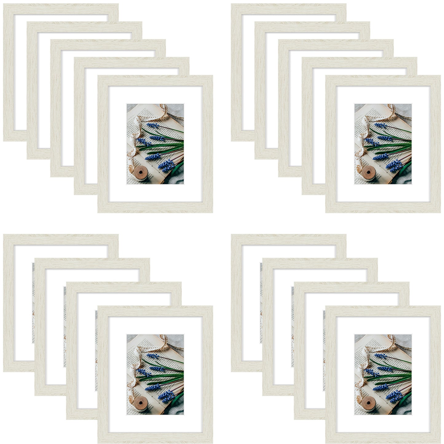 Frametory, Clearance 8x10 Picture Frame for 5x7 Photo (18 Pack)