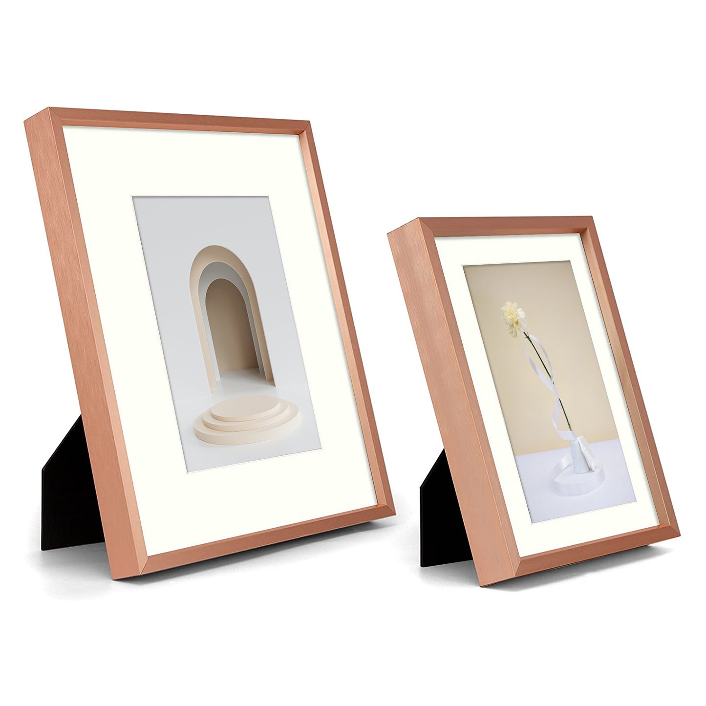 Frametory, Aluminum Picture Frames Rose Gold Gallery Wall Kit (28 Pack)