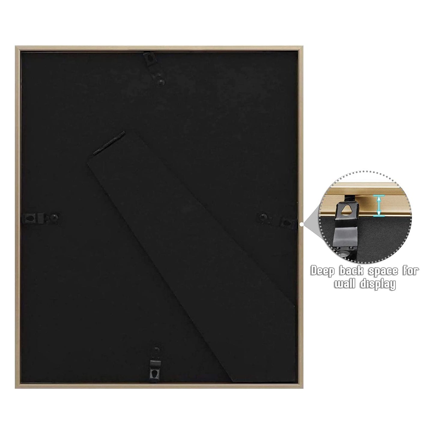 8x10 Gold Metal Picture Frame for Two 4x6 Photos with White Mat (12 Pack)