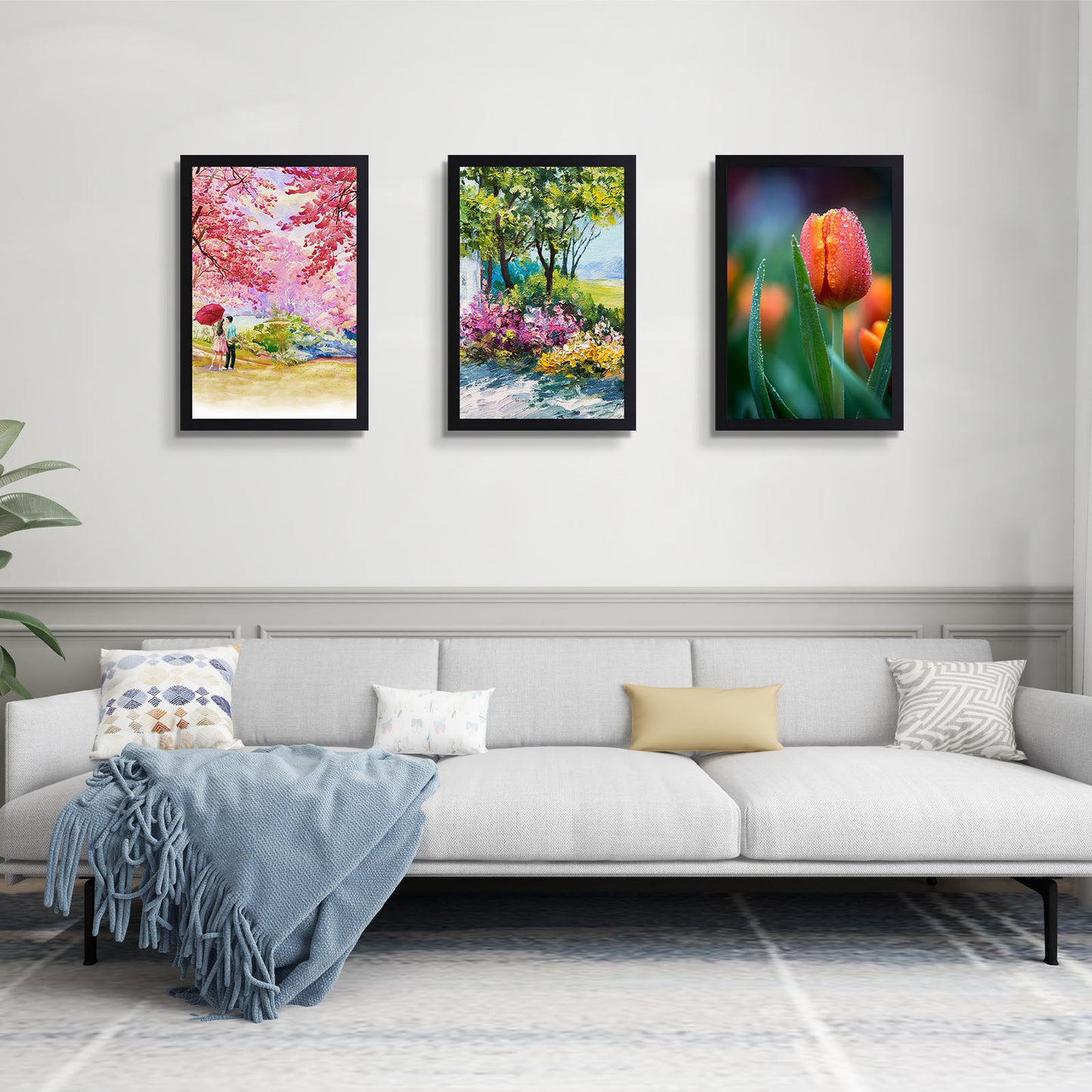 Clearance 12x18 Poster Frame, Black Gallery Wall Frame Vertical or Horizontal, with Plexiglass