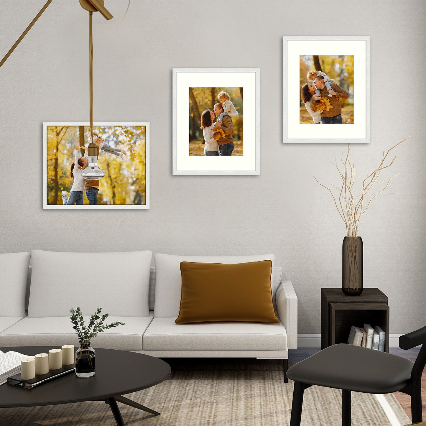 16x20 Picture Frame for 11x14 Photo with Ivory Mat and Real Glass