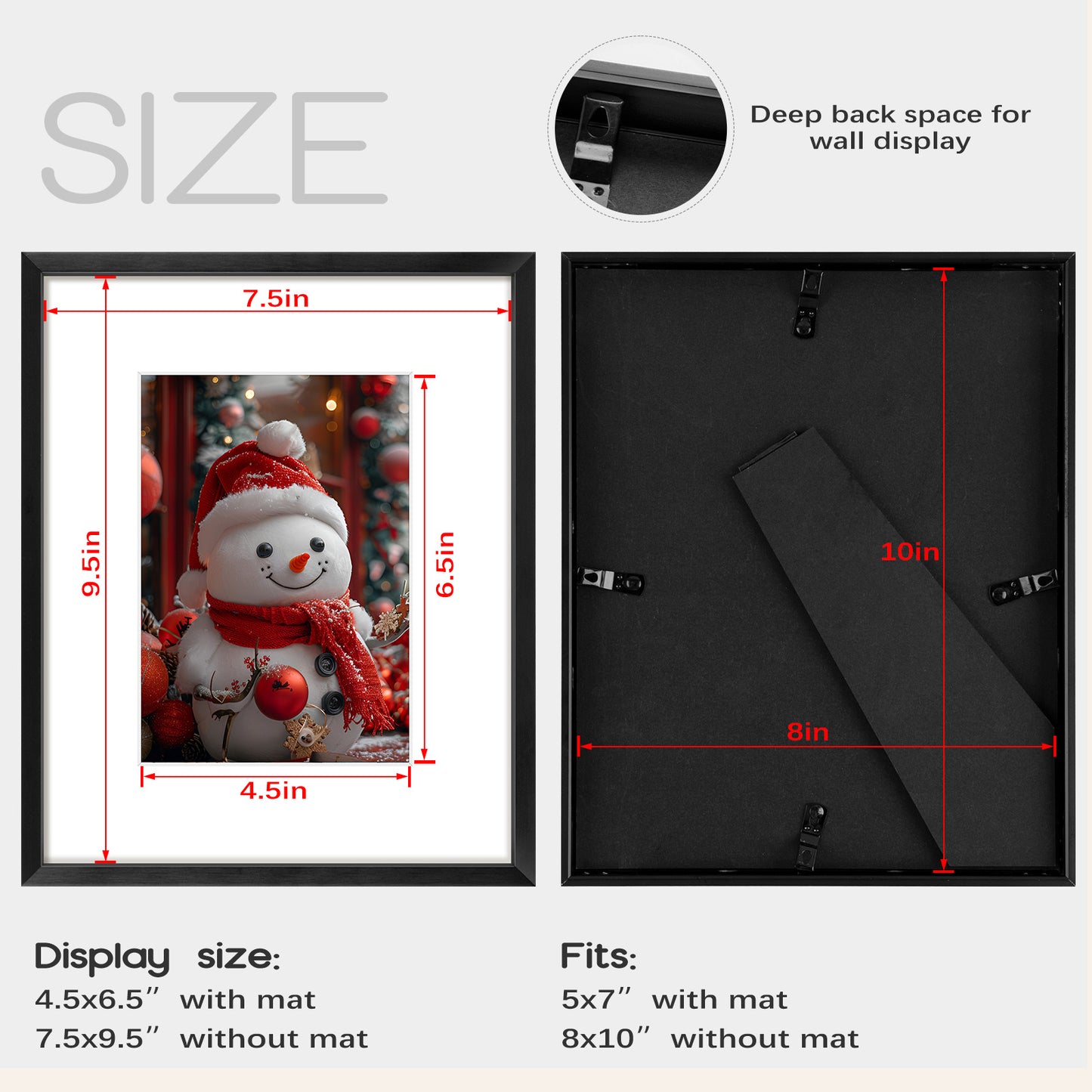 Frametory,8x10 Aluminum Picture Frame for 5x7 photo with White Mat (12 Pack)