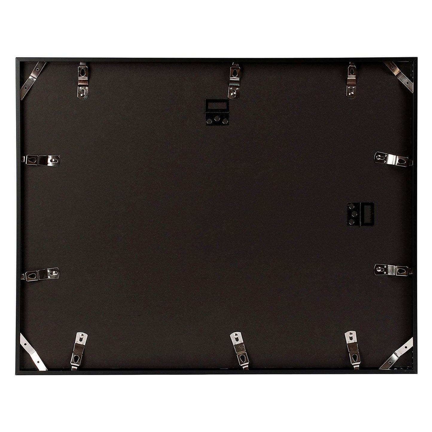 Frametory, 16x20 Aluminum Frame for 11x14 Picture with White Mat and Real Glass