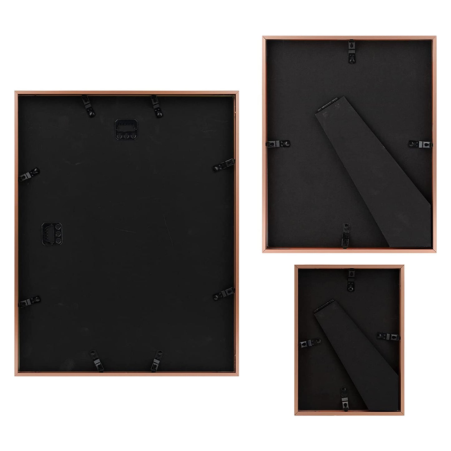 Frametory, Aluminum Picture Frames Rose Gold Gallery Wall Kit (28 Pack)