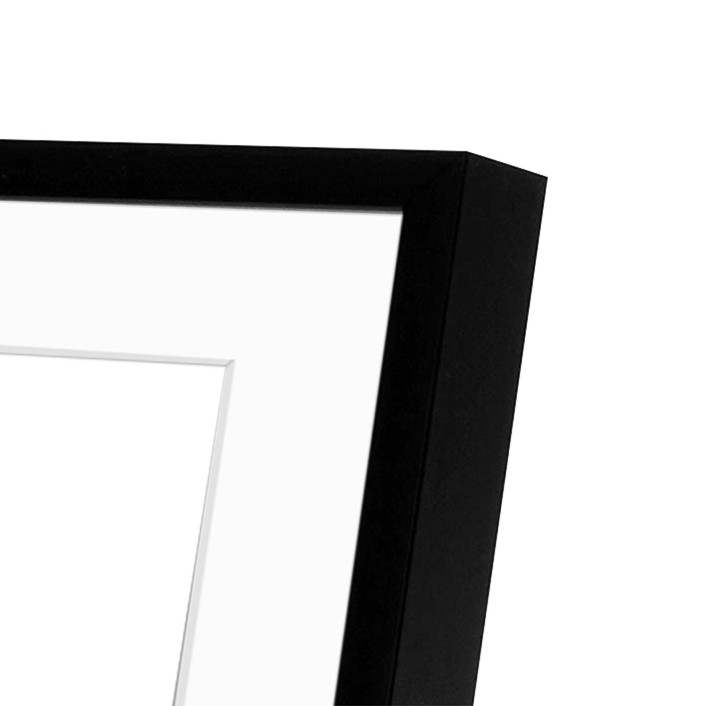 Black Aluminum Picture Frame with White Mat for 4x6 Photos - Easel Stand, Sawtooth Hangers - Great for Events, Offices, Homes (24 Pack)
