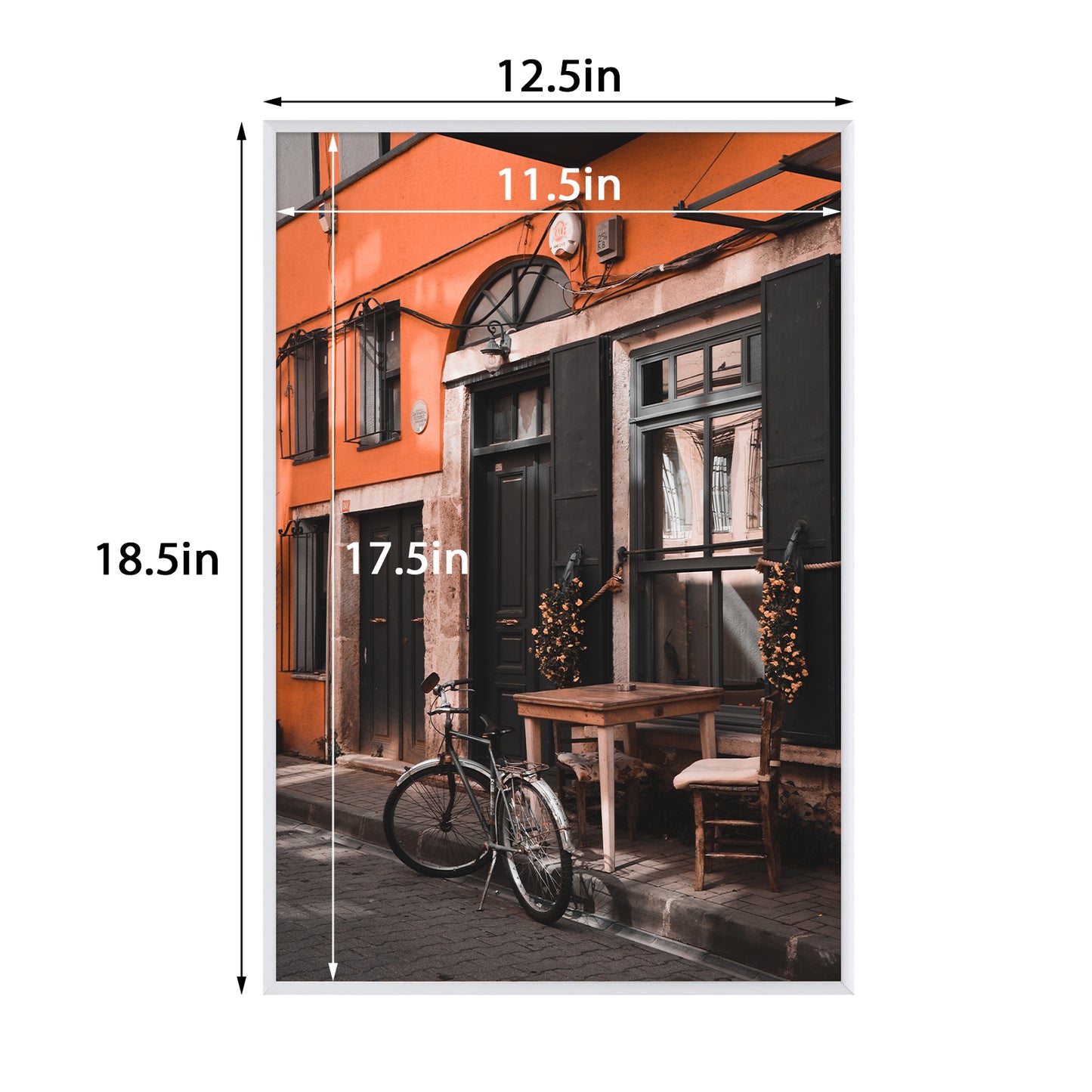 Frametory, 12x18 Silver Aluminum Picture Frame, Wall Display, Acrylic Glass Front Aluminum Great for Portraits, Family Photos, Engagements, and Weddings (10 Pack)