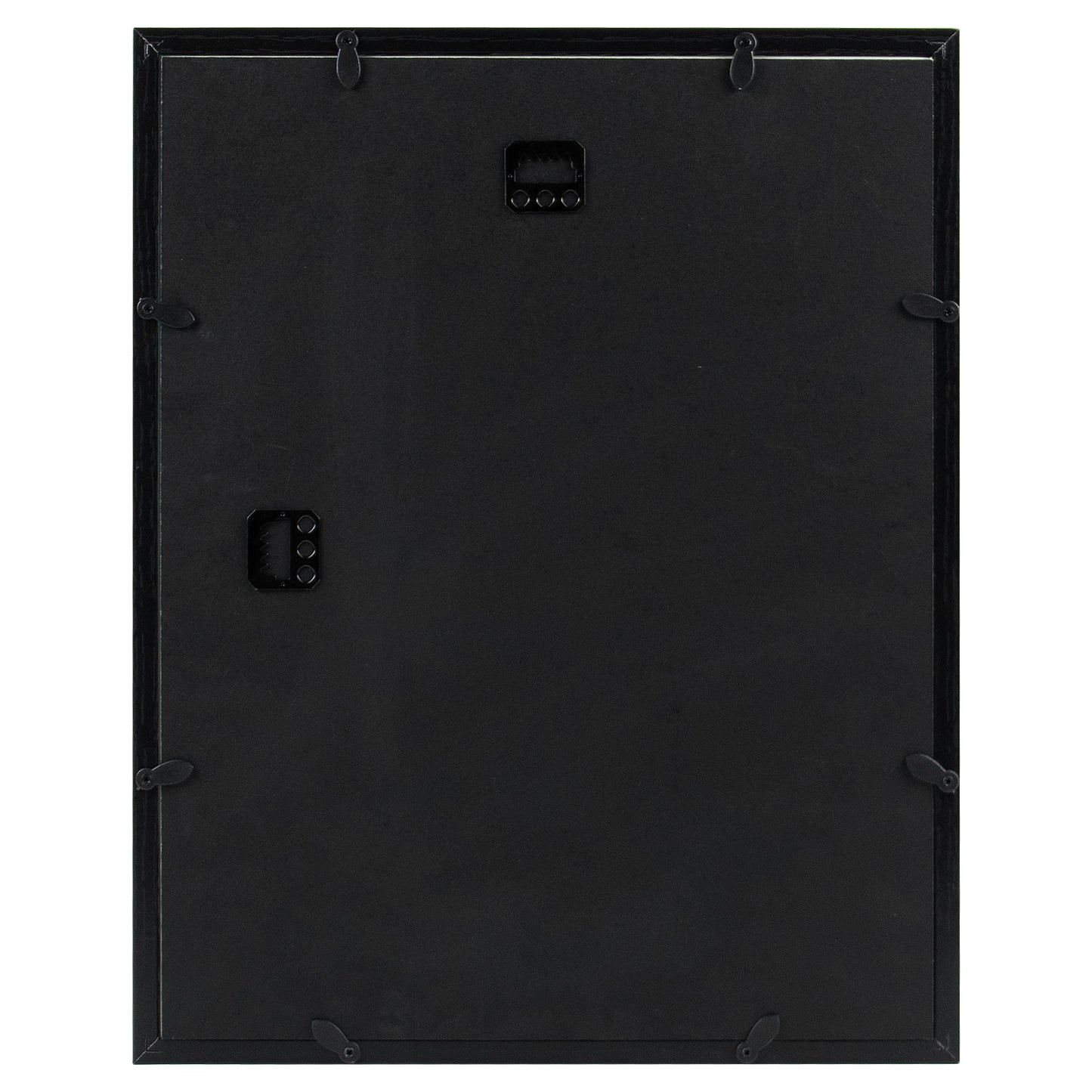 Frametory, 11x14 Black/Grey Picture Frame Deep Split Color Molding - Sawtooth Hanger for Wall Display - Vertical or Horizontal Display - Layered Look Design - Artwork, Prints (8 Pack)