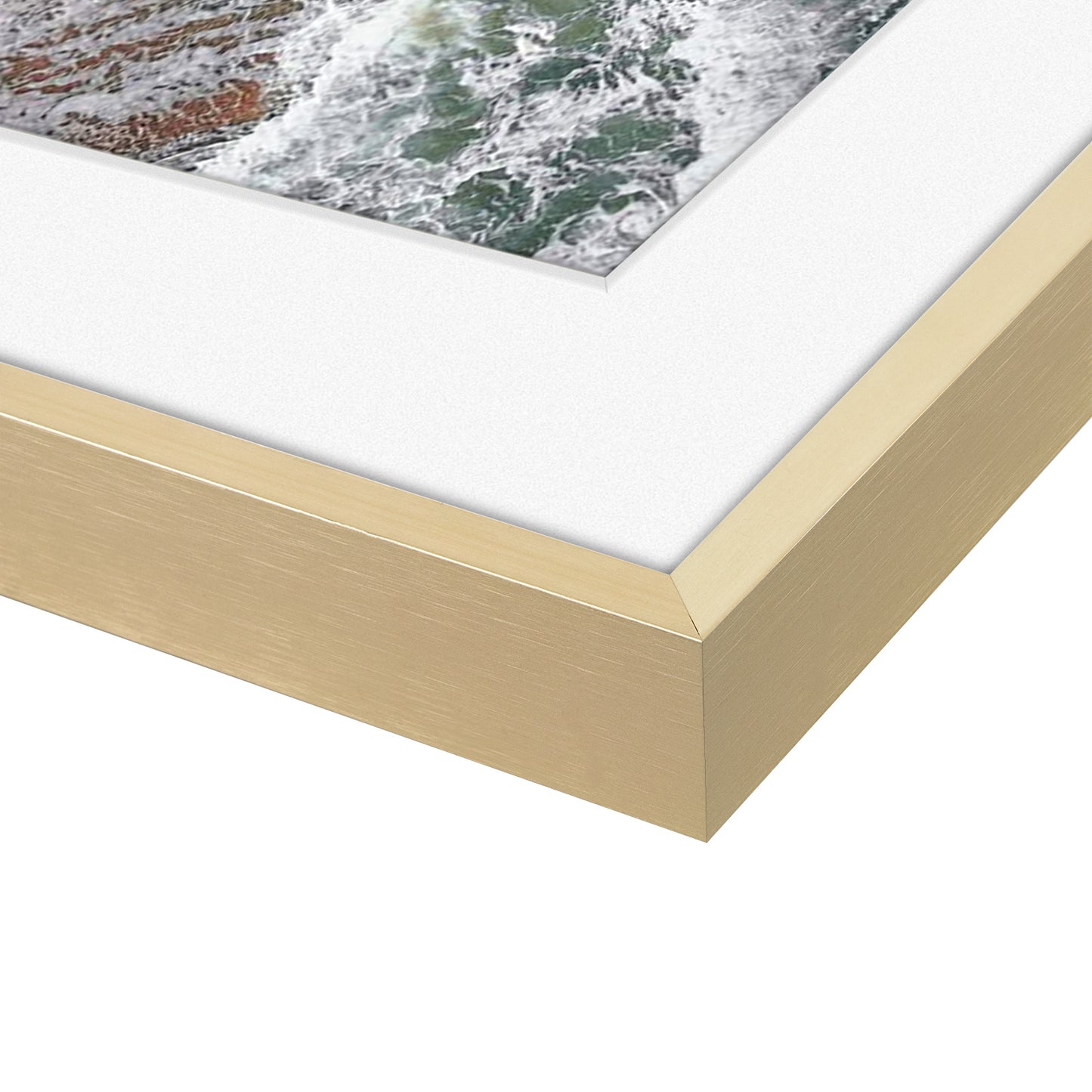 16x20 Gold Aluminum Picture Frame for 11x14 Photo with White Mat (6 Pack)