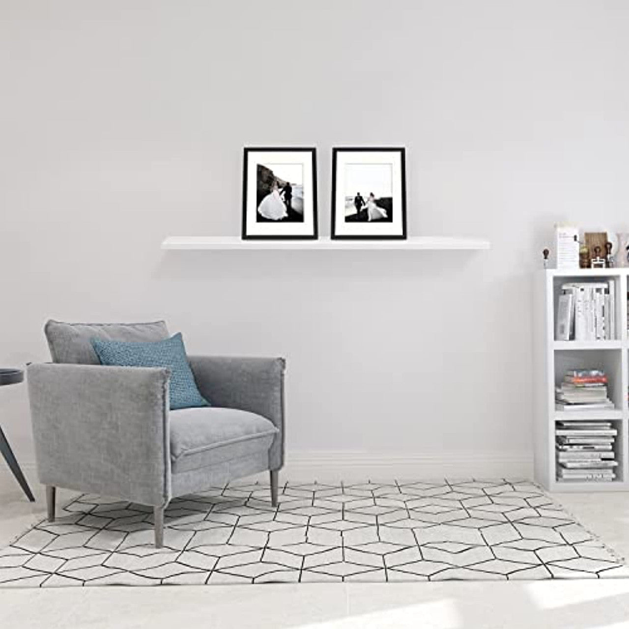 Frametory, Clearance 11x14 Frame for 8x10 Photo Smooth Wood Grain Finish Frame with Ivory Mat for Photo - Includes Sawtooth Hangers and Real Glass - Landscape/Portrait, Wall Display (8 Pack)