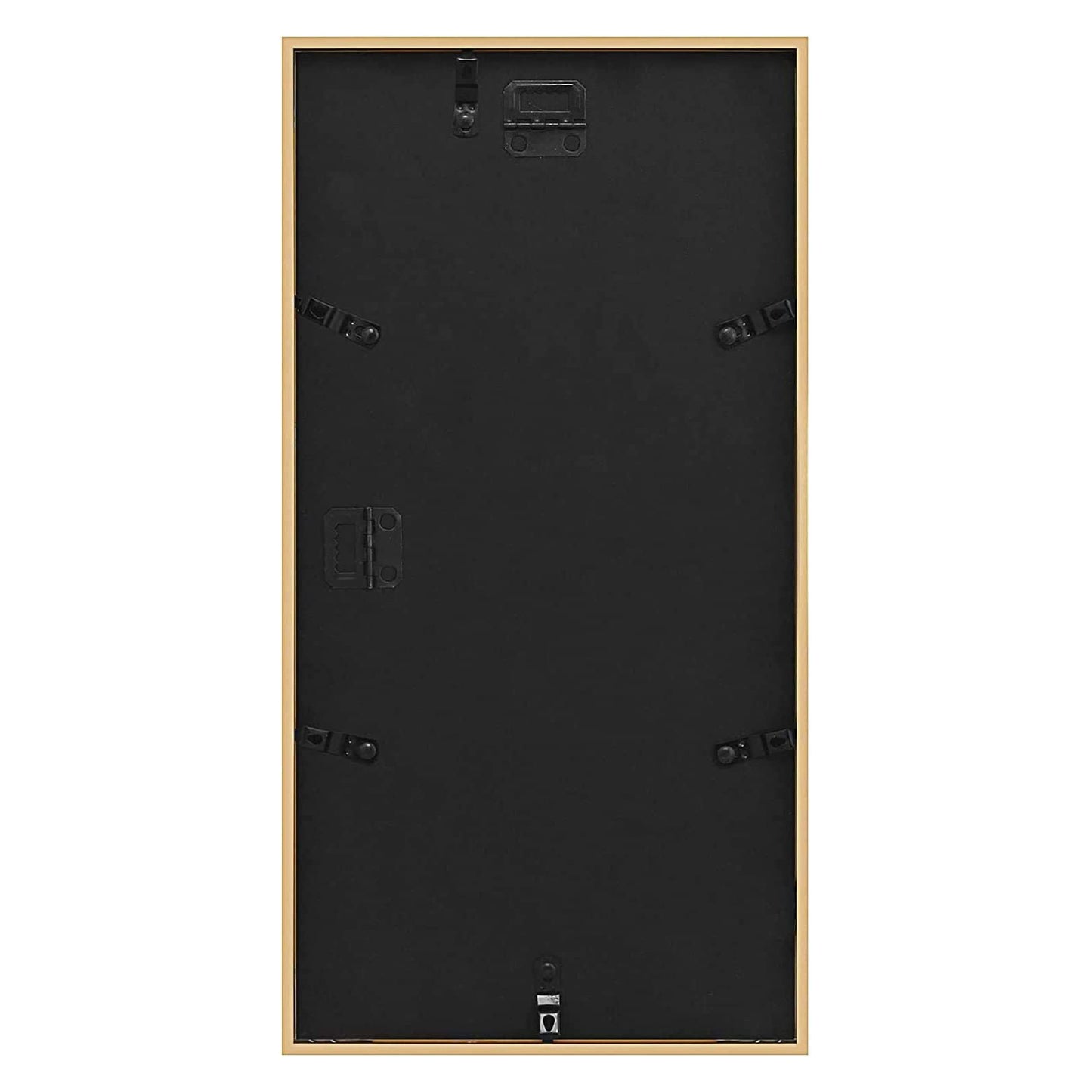 7x14 Gold Metal Picture Frame for Three 4x6 Photos with White Mat (12 Pack)