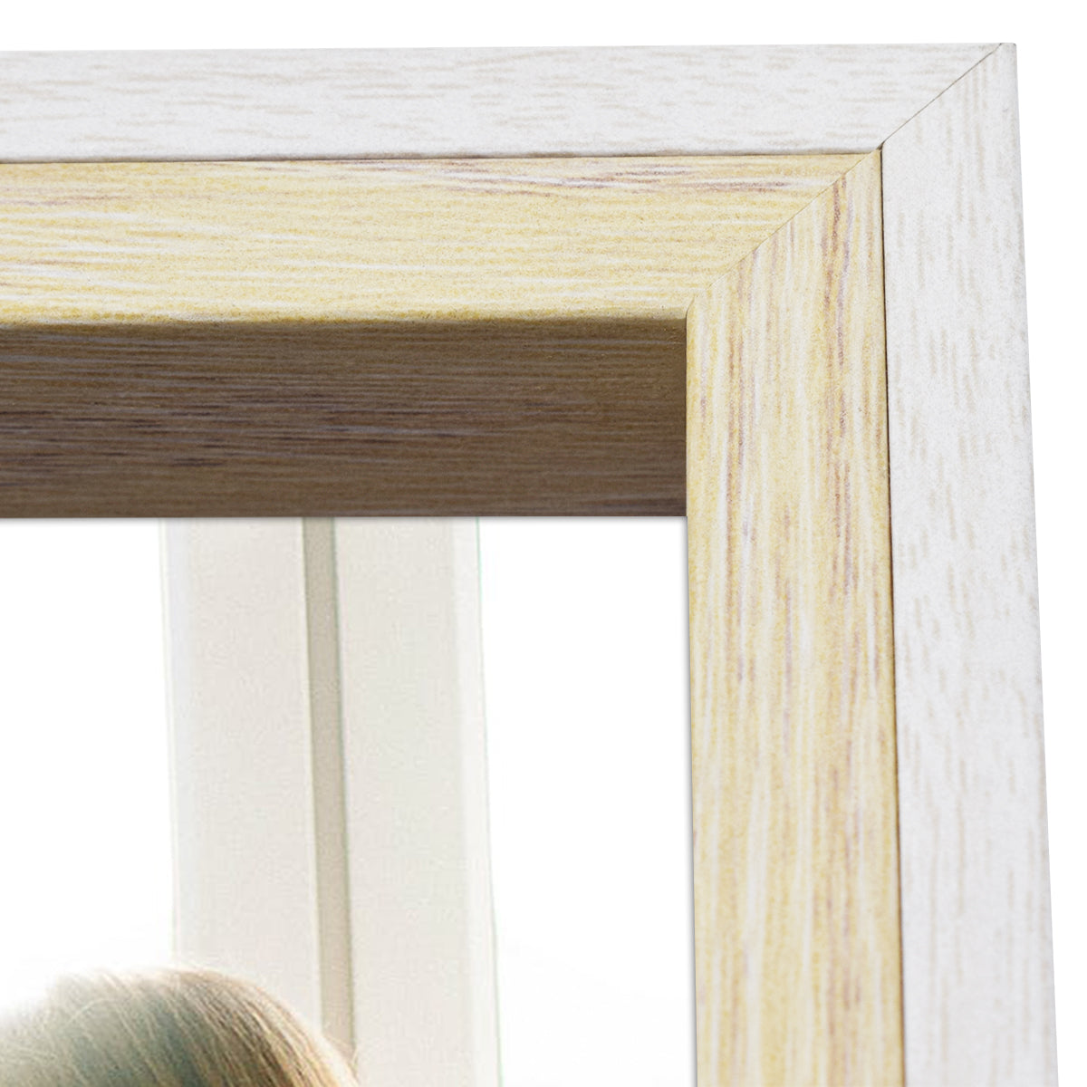 BOGO 11x14 White/Natural Picture Frame with Real Glass (12 Pack)