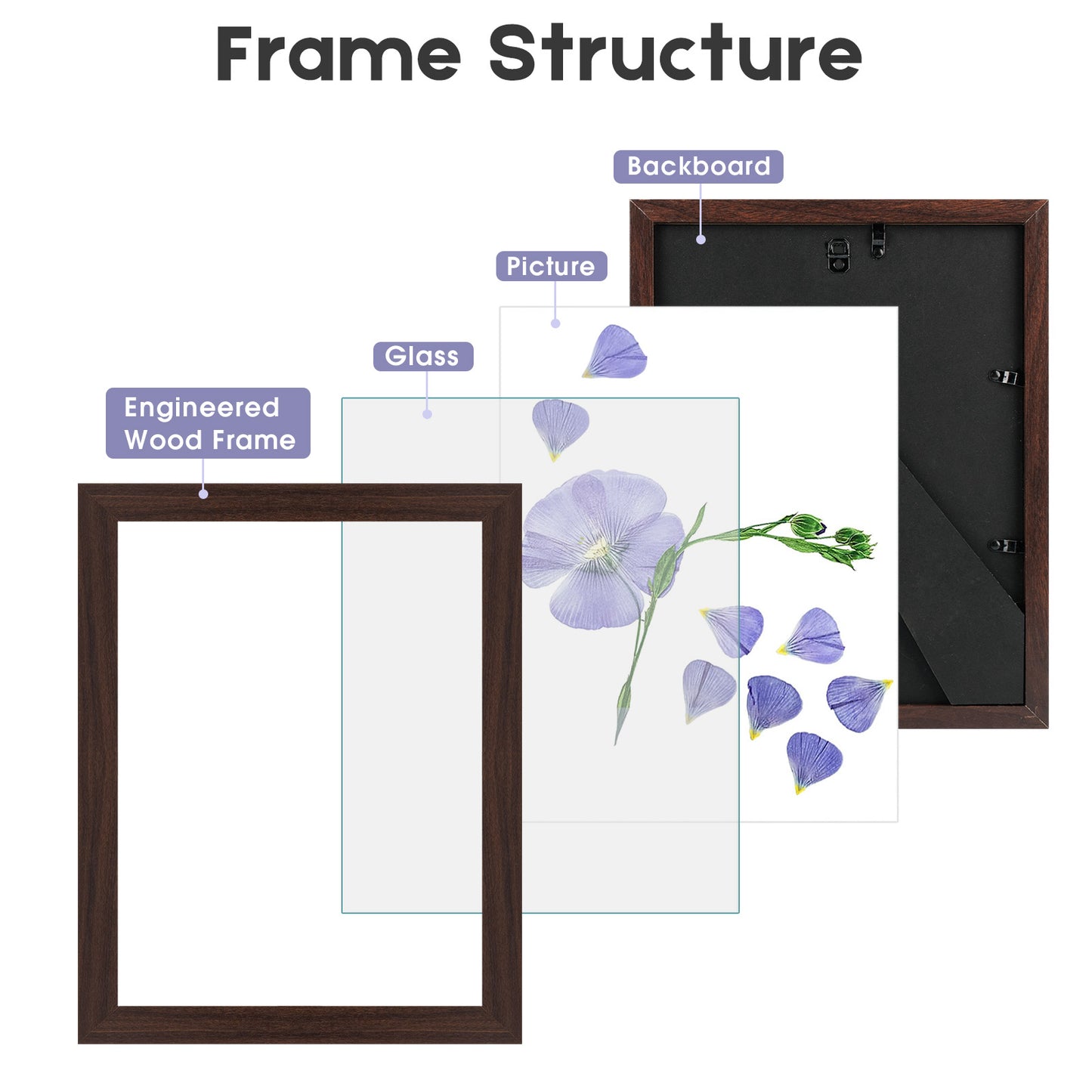 8.5x11 Diploma Frame for 8.5x11 Diploma or Photo (10 Pack)