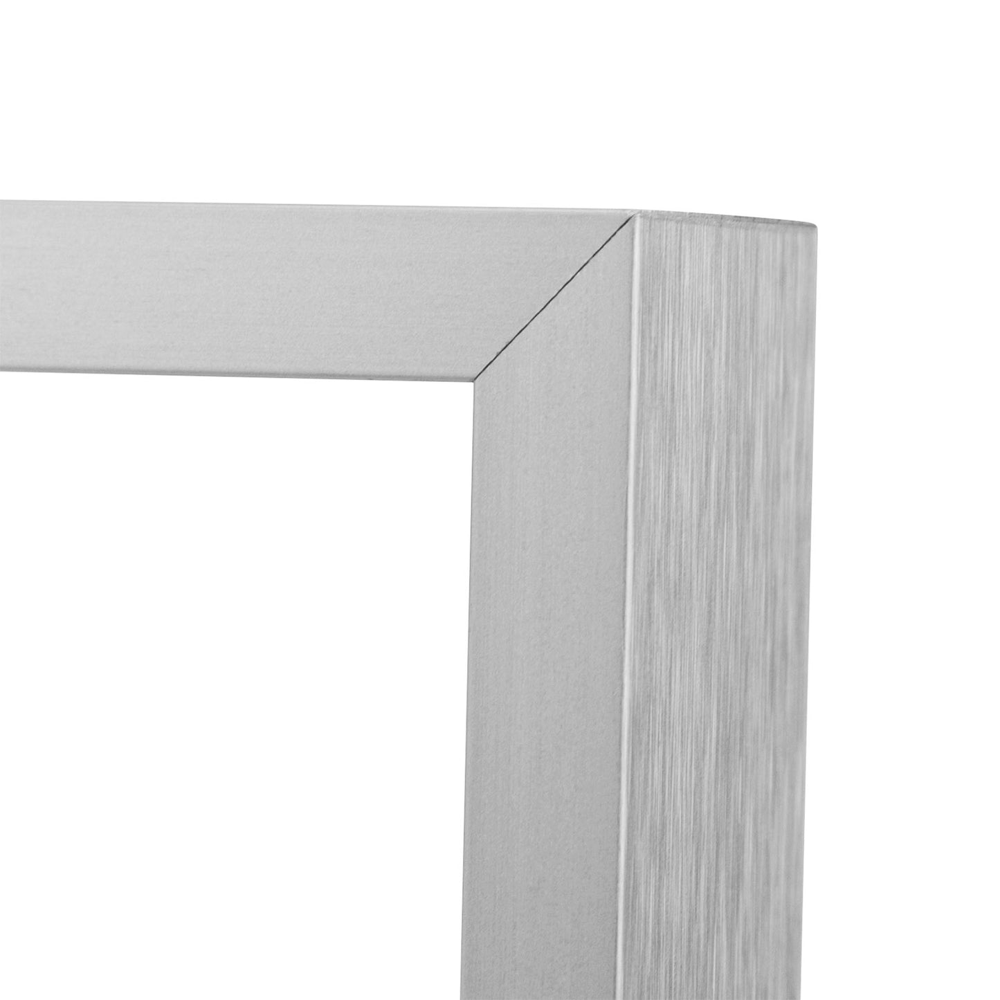 Frametory, 11x14 Silver Aluminum Frame with Ivory Mat for 8x10 Pictures/Photos - Wall Mounting, Real Glass, Swivel Back Tabs, Sawtooth Hanger, Portrait/Landscape Display Metal Collection (6 Pack)