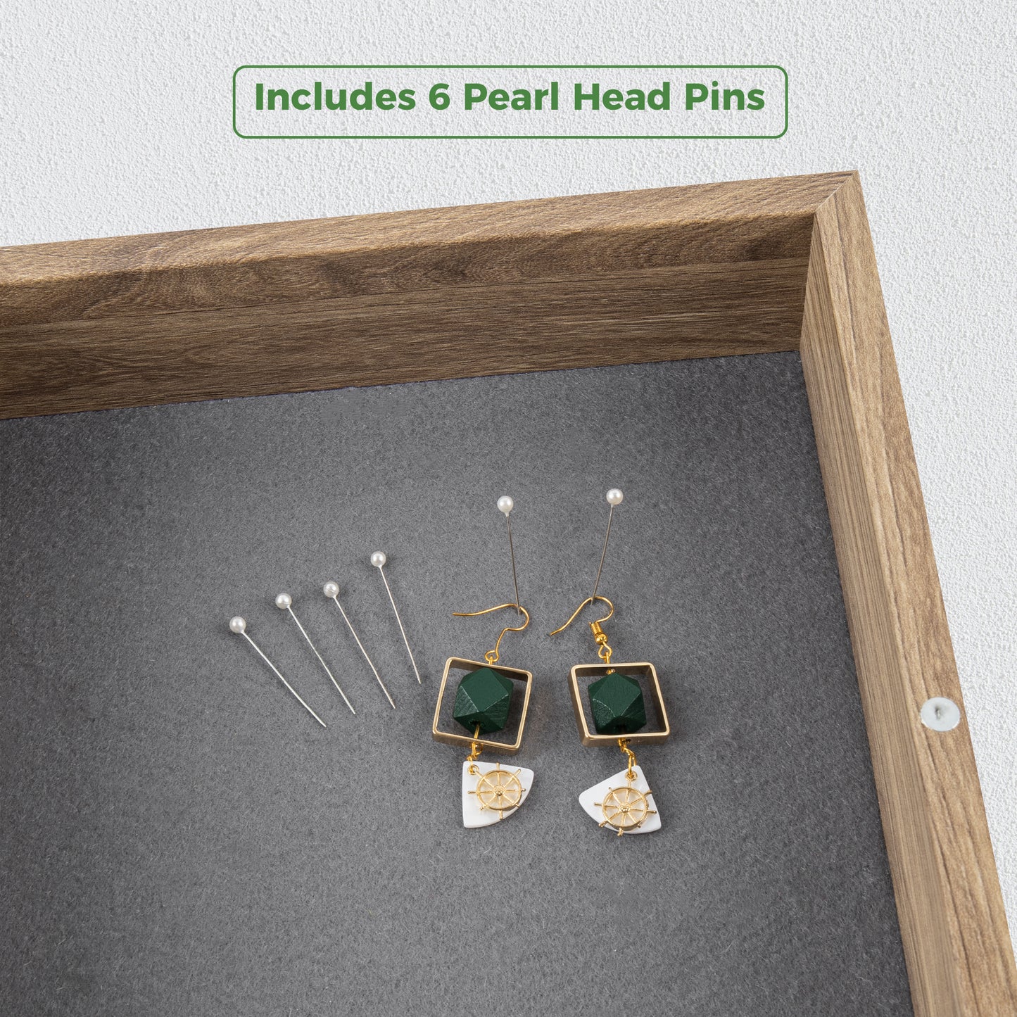 Frametory, 8x10.5 Shadow Box Frame - Front Opening - 2 inch Depth Display Box for Wall and Tabletop Display- Memory Box, 6 Pins Included (4 Pack)