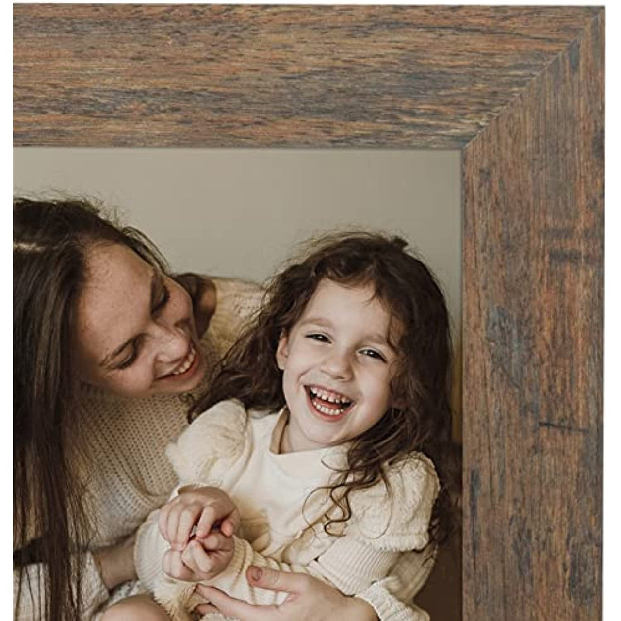 Frametory, 5x7 Photo Frame Wide Moulding Design - Wall Hanger, Back Turn Buttons, Easel Stand - Wall Display or Tabletop Display (20 Pack)