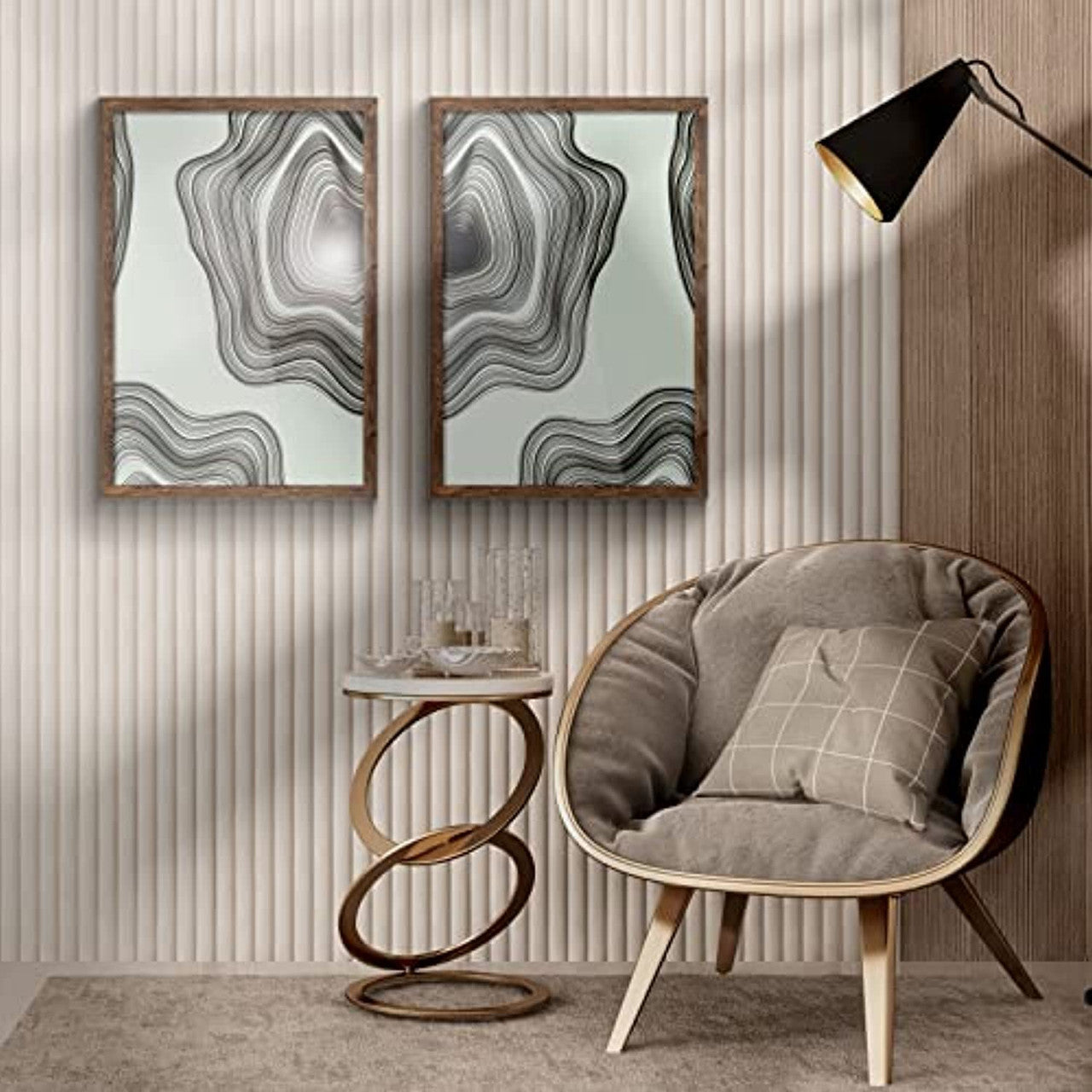 Frametory, 20x30 Poster Frame for Prints & Photos with Acrylics Glass Brown (6 Pack)