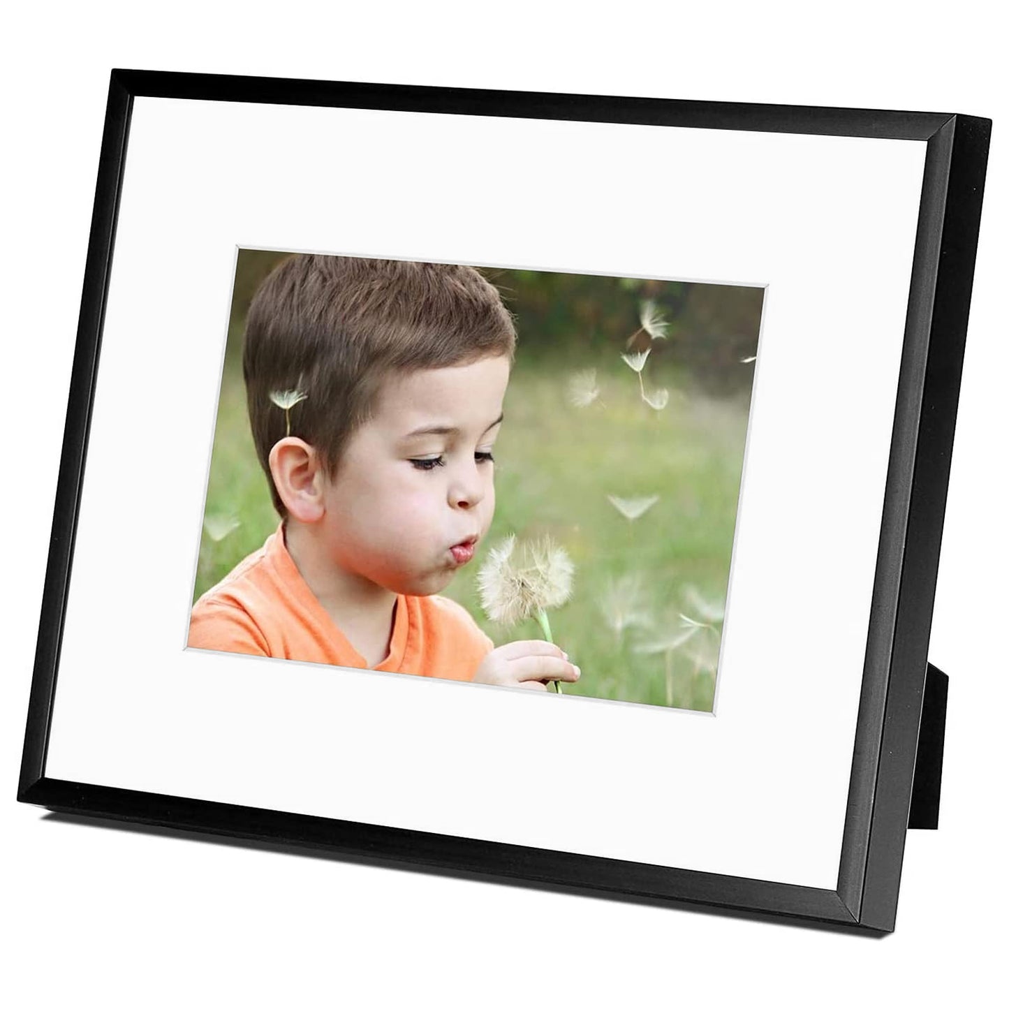 8x10 Metal Picture Frame for 5x7 Photo with White Mat and Real Glass(12 Pack)