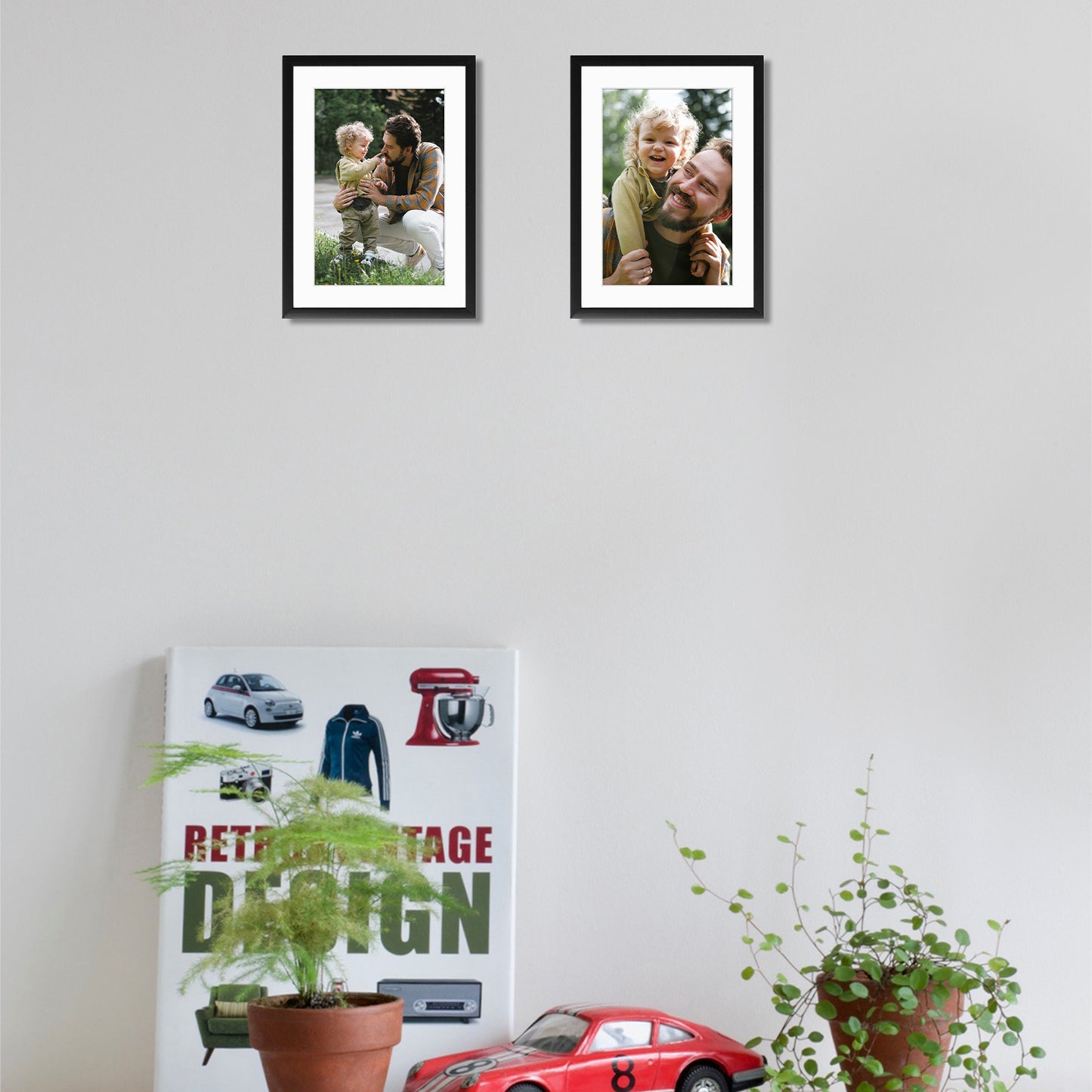 Black Aluminum Picture Frame with White Mat for 4x6 Photos - Easel Stand, Sawtooth Hangers - Great for Events, Offices, Homes (24 Pack)