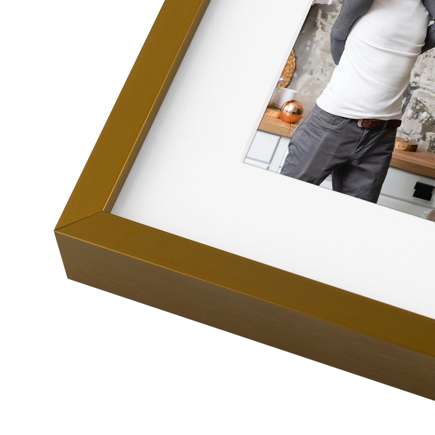 Clearance 8x20 Aluminum Collage Photo Frame for Four 4x6 Photos Rose Gold (6 Pack)