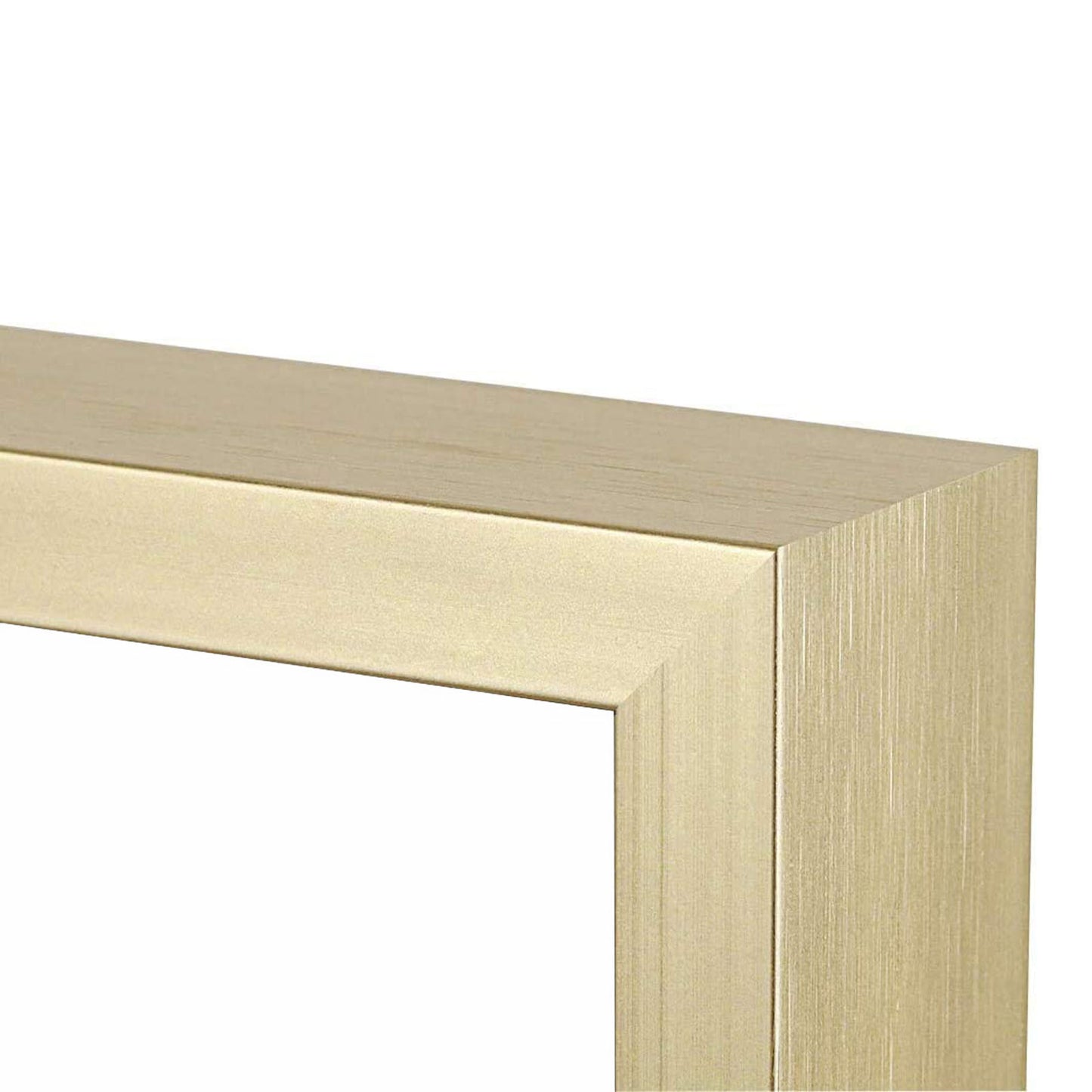 Frametory, 16x16 Gold Aluminum Picture Frame - Nine Openings Picture Frame - Matted for 4x4 Instagram Photos - Square Collage Photograph Frame - Wall Display (6 Pack)