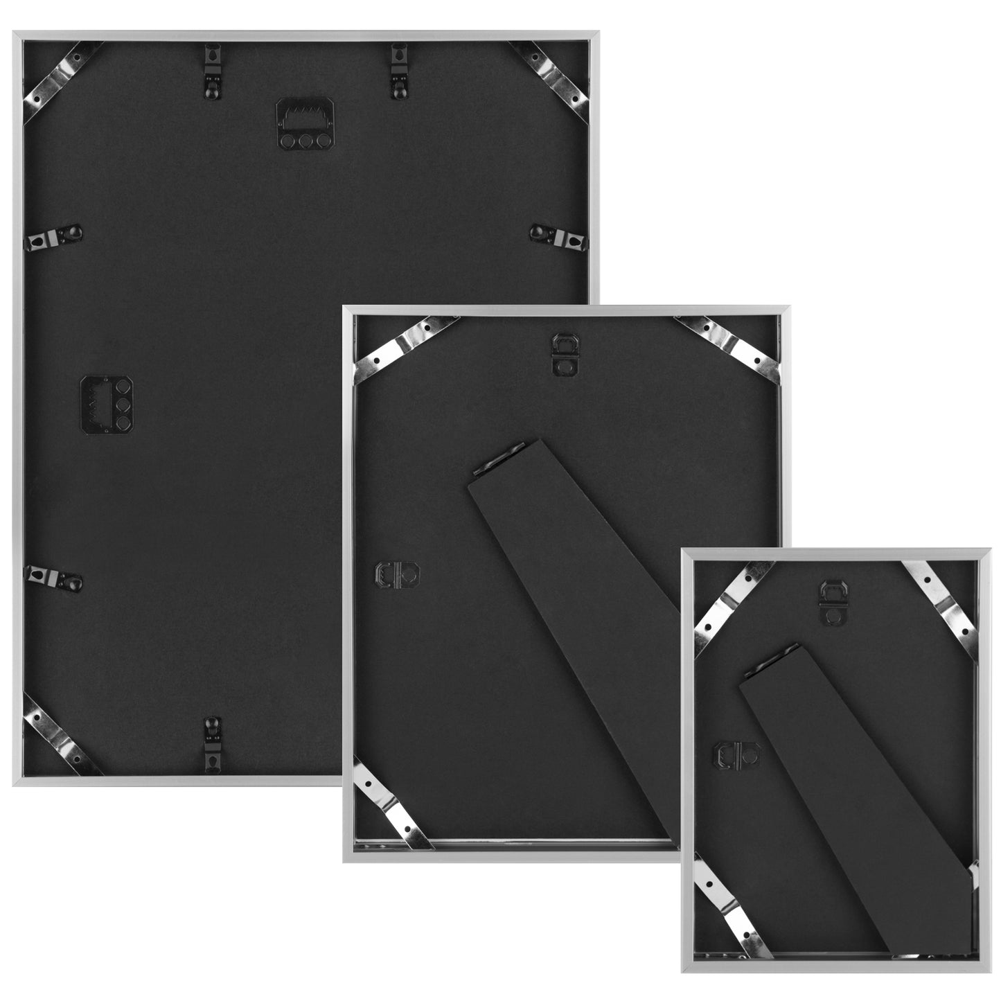 Frametory, Aluminum Wall Frame with White Color Mat Set (28 Pack)