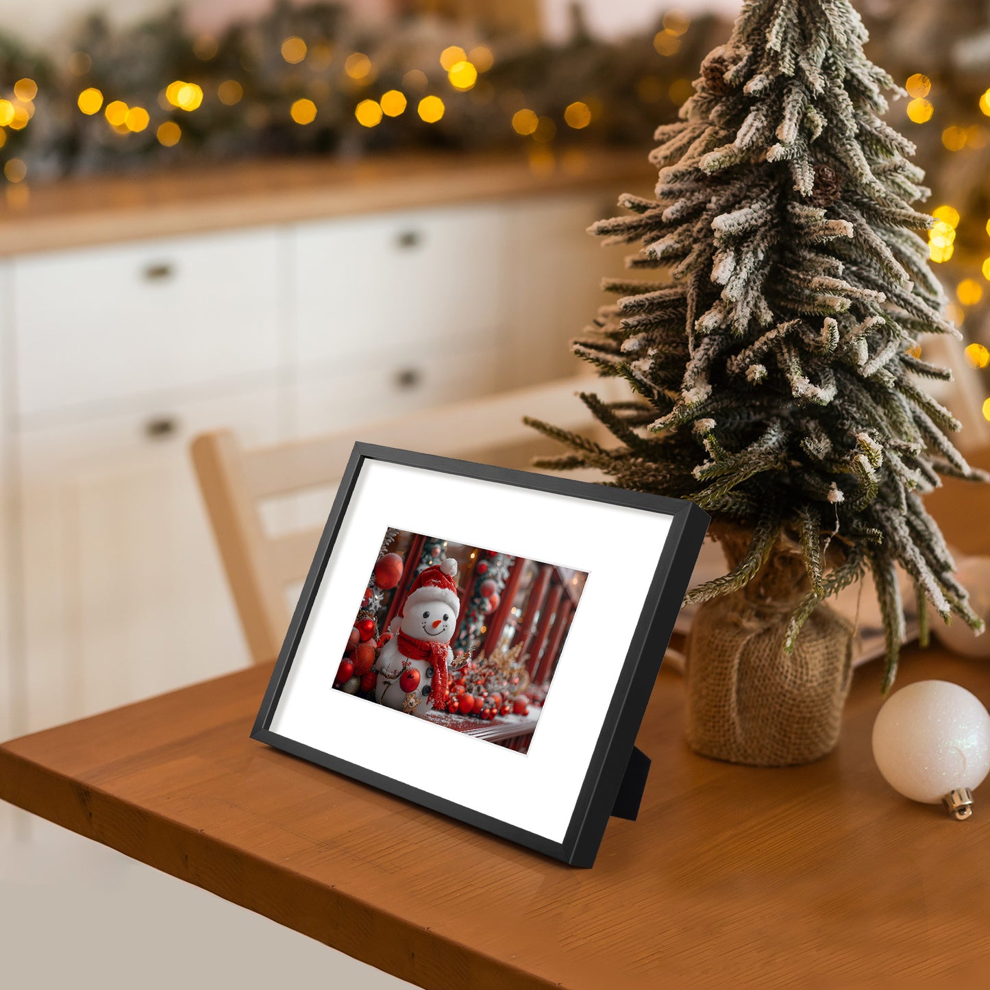 Frametory,8x10 Aluminum Picture Frame for 5x7 photo with White Mat (12 Pack)