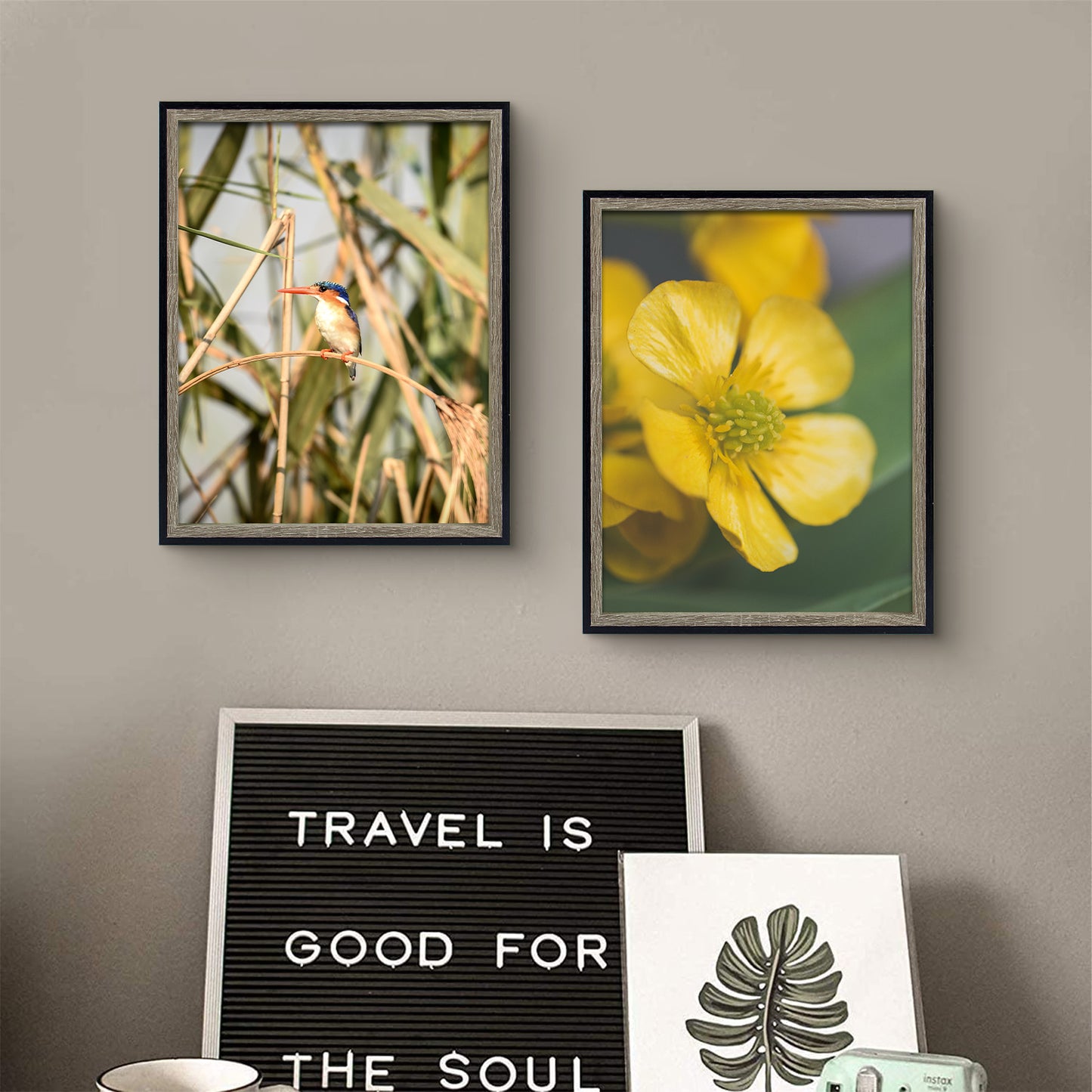 Frametory, 11x14 Black/Grey Picture Frame Deep Split Color Molding - Sawtooth Hanger for Wall Display - Vertical or Horizontal Display - Layered Look Design - Artwork, Prints (8 Pack)