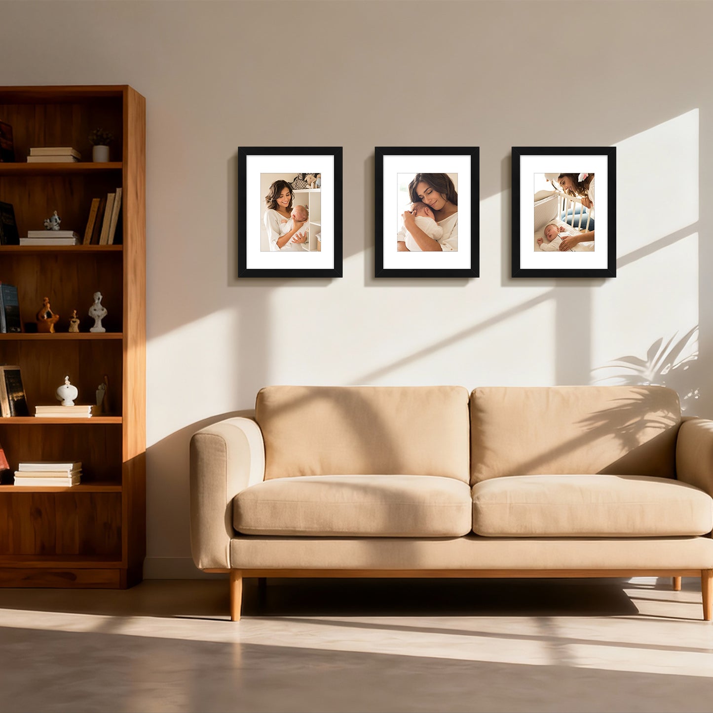 11x14 Wood Picture Frame fits 8x10 Photo Black (10 Pack)