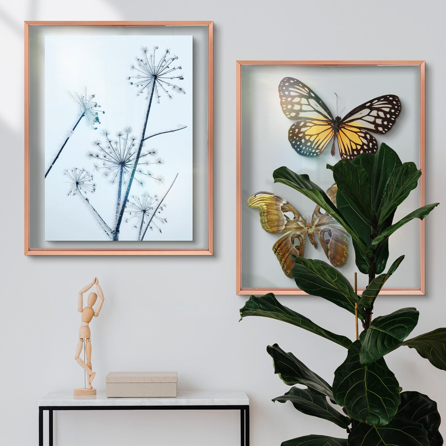 Clearance, 16x20 Floating Frame For Any Size Photo Up to 16 by 20 Rose Gold (6 Pack)