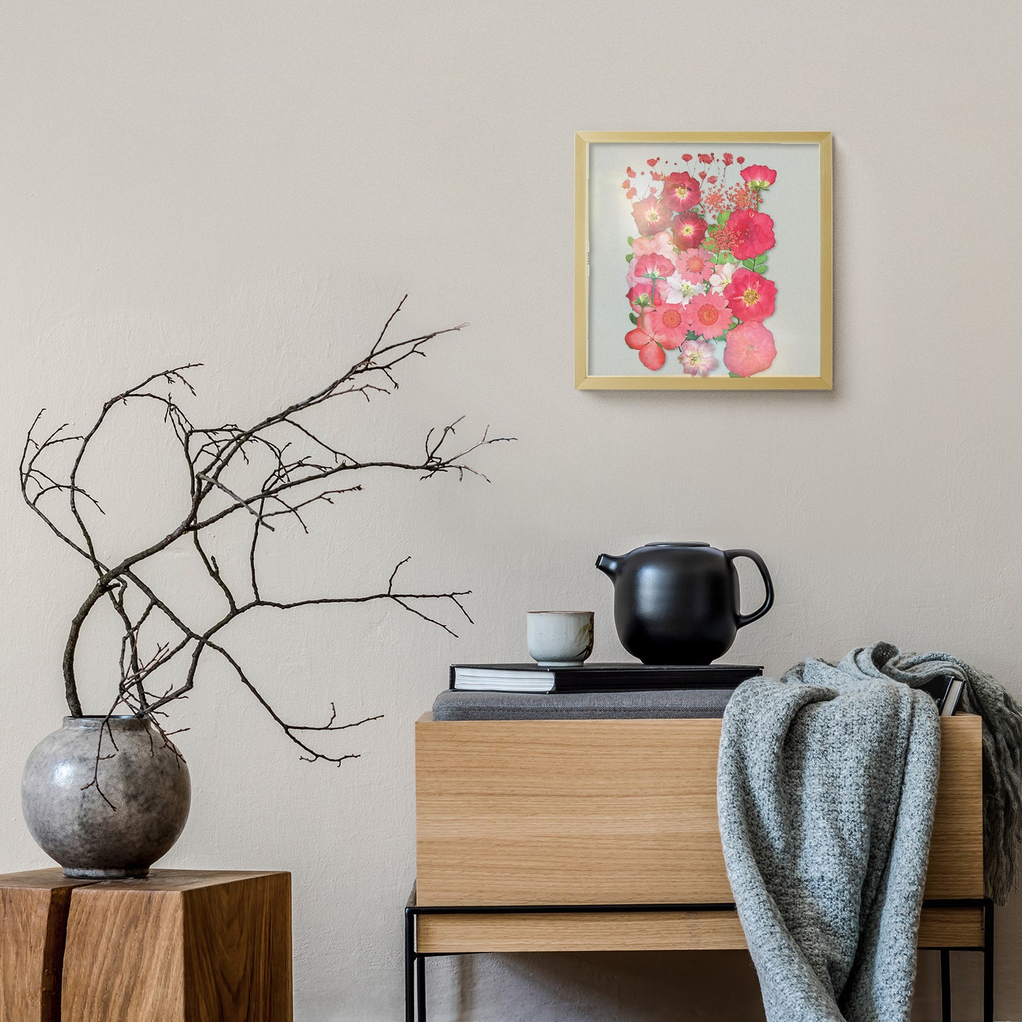 Frametory, Floating Picture Frame 8x8 -Metal Photo Frame - Real Glass - for Wall Mount or Tabletop Displays (12 Pack)