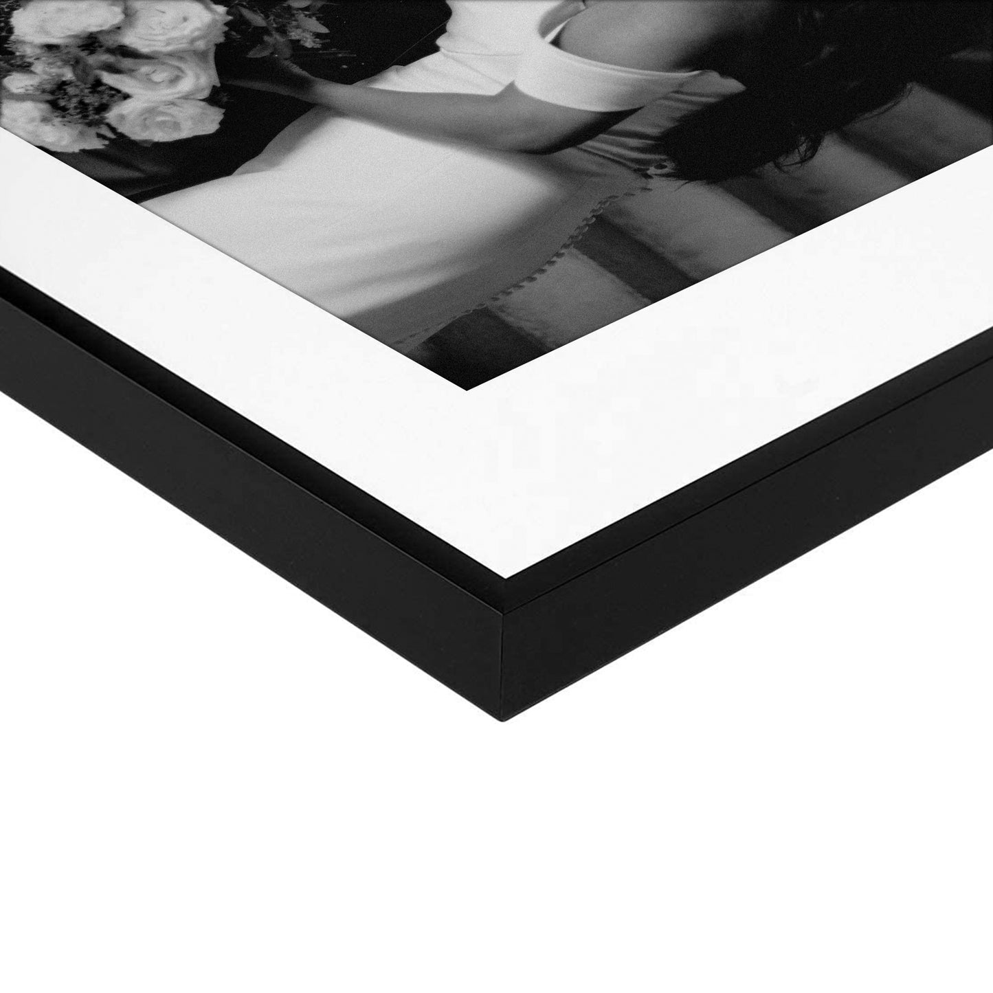 Frametory, Aluminum Wall Frame with White Color Mat Set (28 Pack)