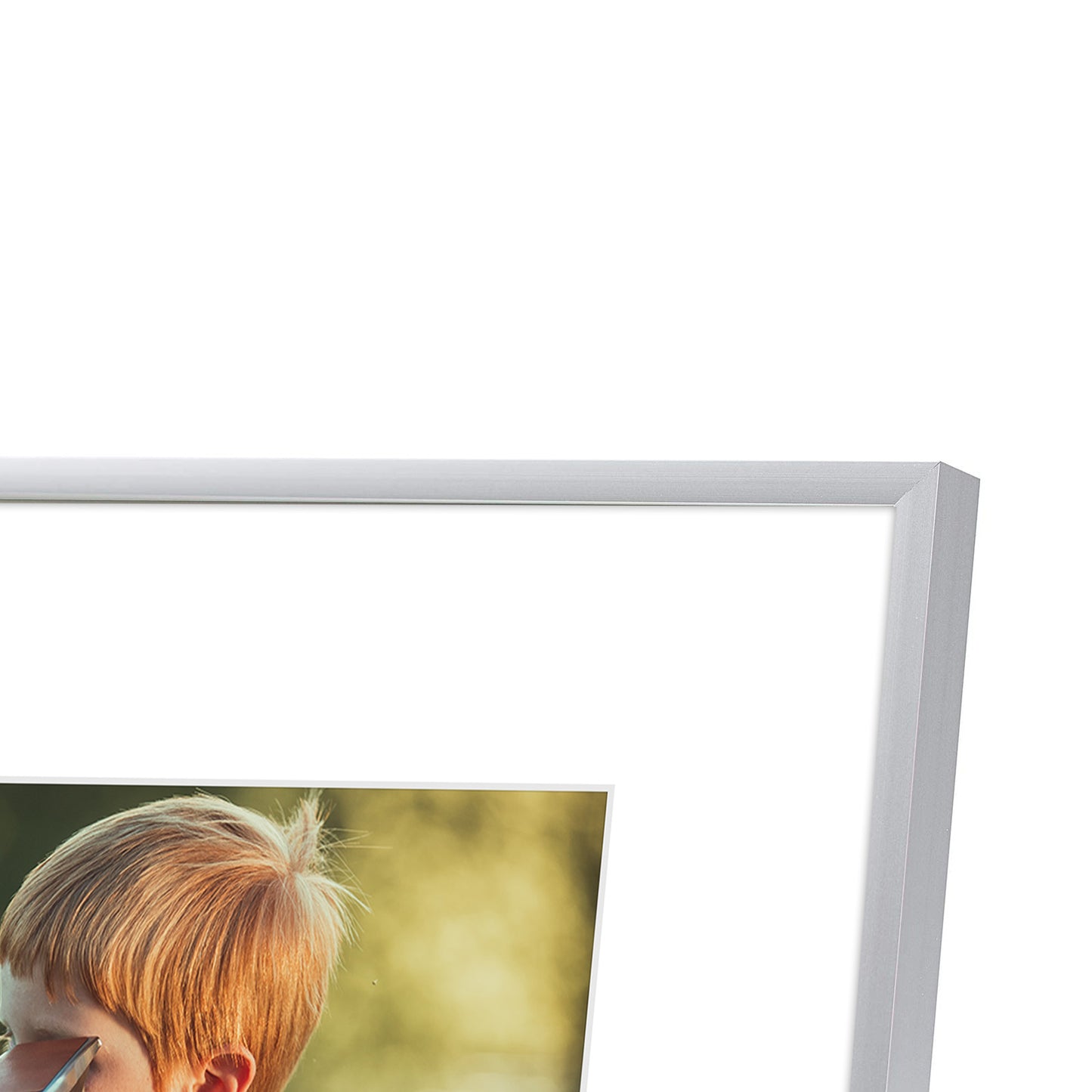 8x10 Metal Picture Frame for 5x7 Photo with White Mat and Real Glass(12 Pack)