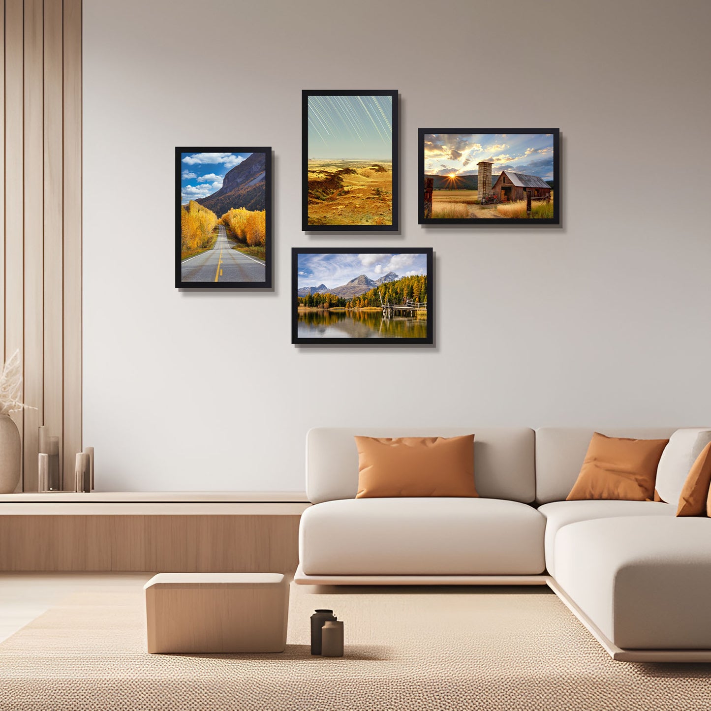 Clearance 12x18 Poster Frame, Black Gallery Wall Frame Vertical or Horizontal, with Plexiglass
