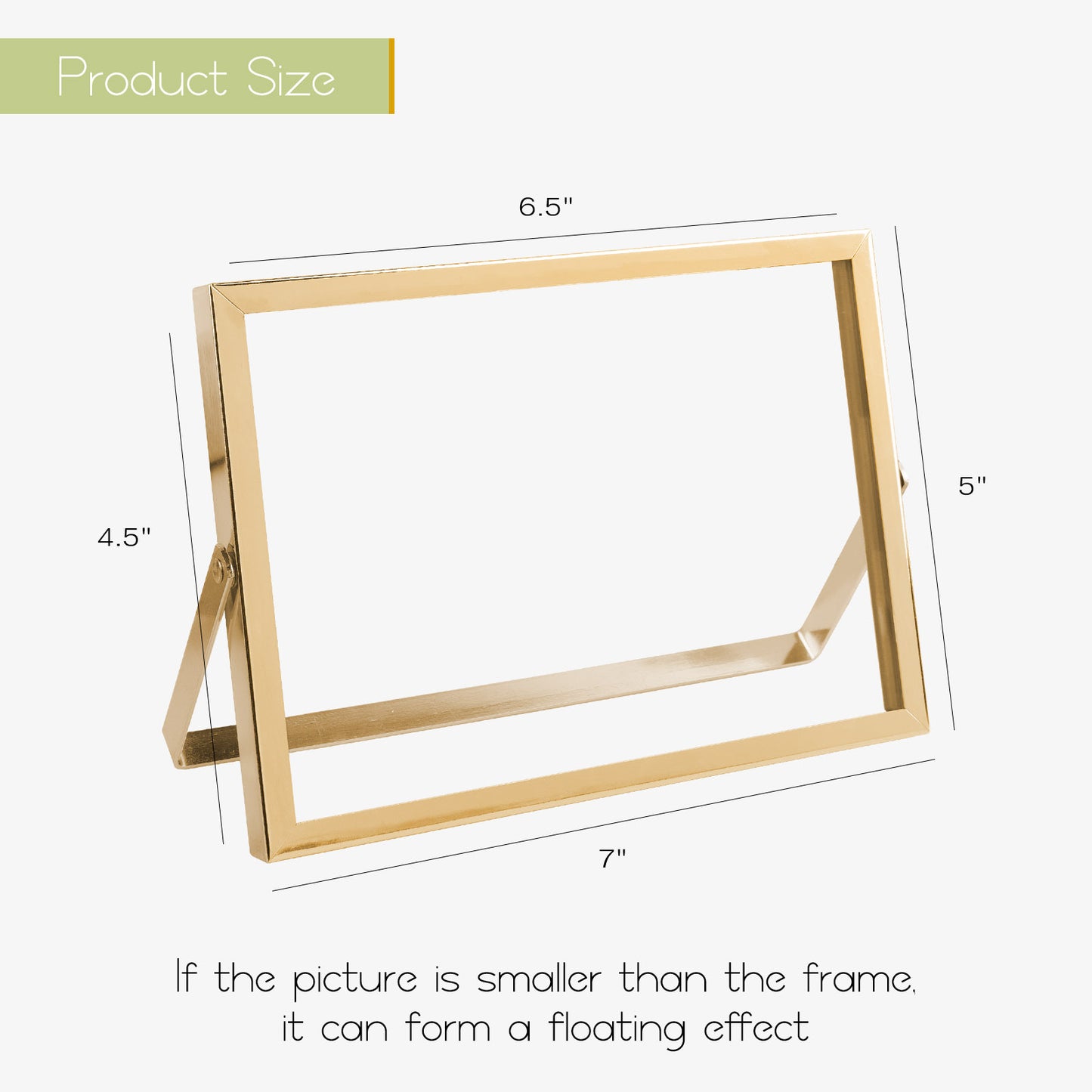 Clearance, 7x5 Floating Frame Displays Any Size Picture up to 7 by 5 (24 Pack)
