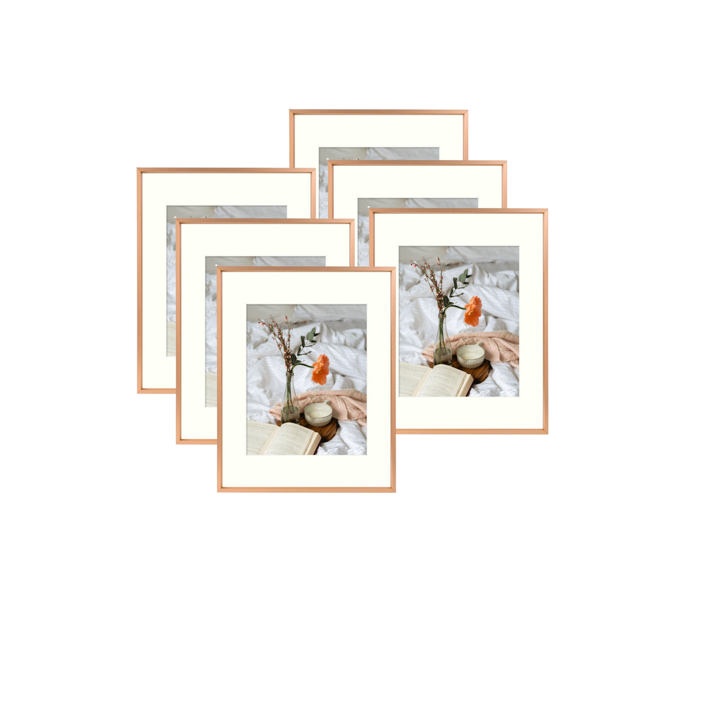 BOGO 11x14 Aluminum Frame for 8x10 Picture (6 Pack)
