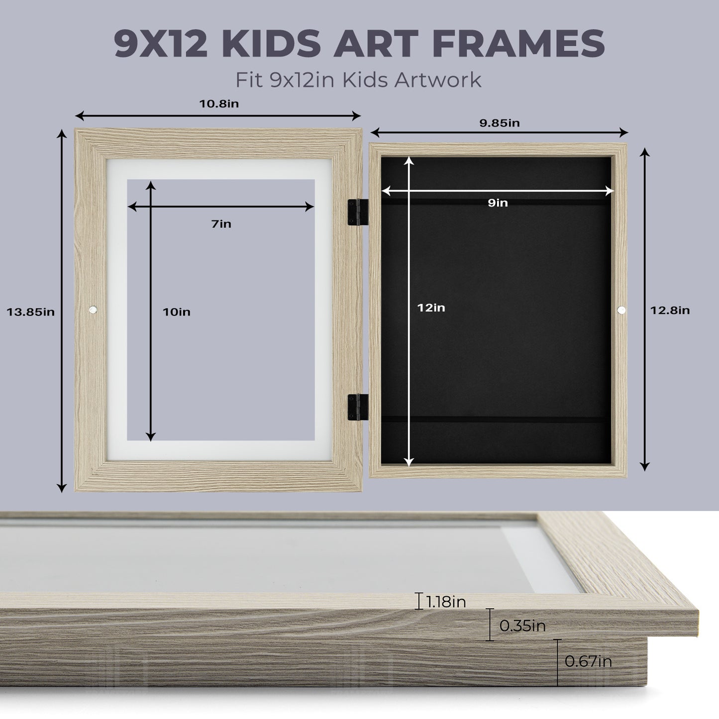 Clearance 9x12 Kids Art Frames (8 Pack)