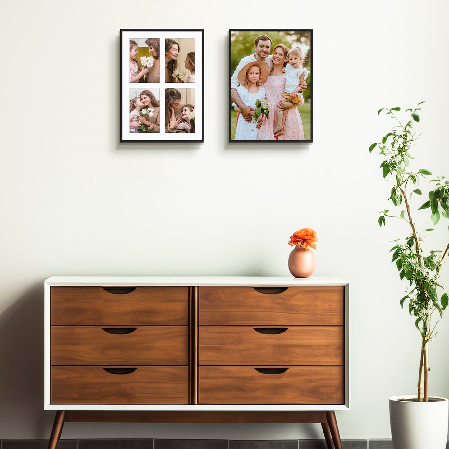 Clearance 12x16 Collage Picture Frame Displays Four 5x7 Photos (6 Pack)