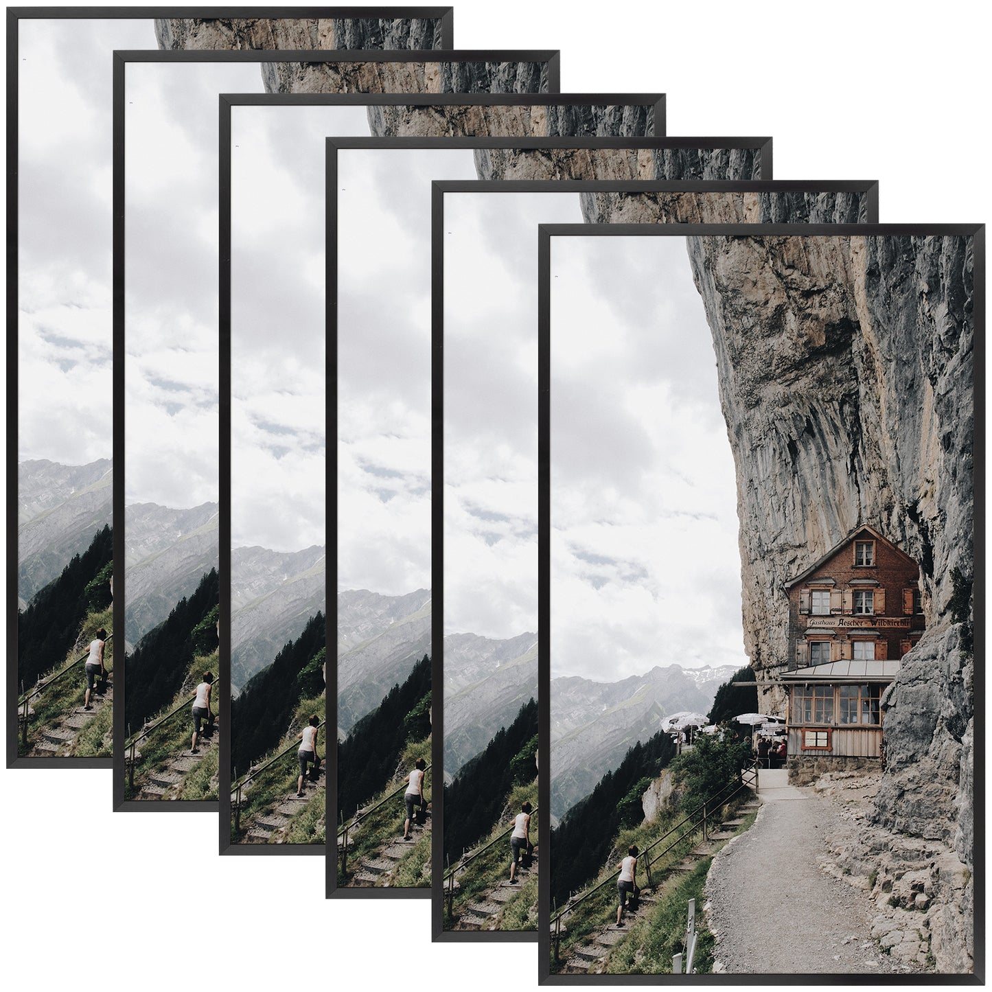 14x24 Poster Frame with Plexiglass (6 Pack)