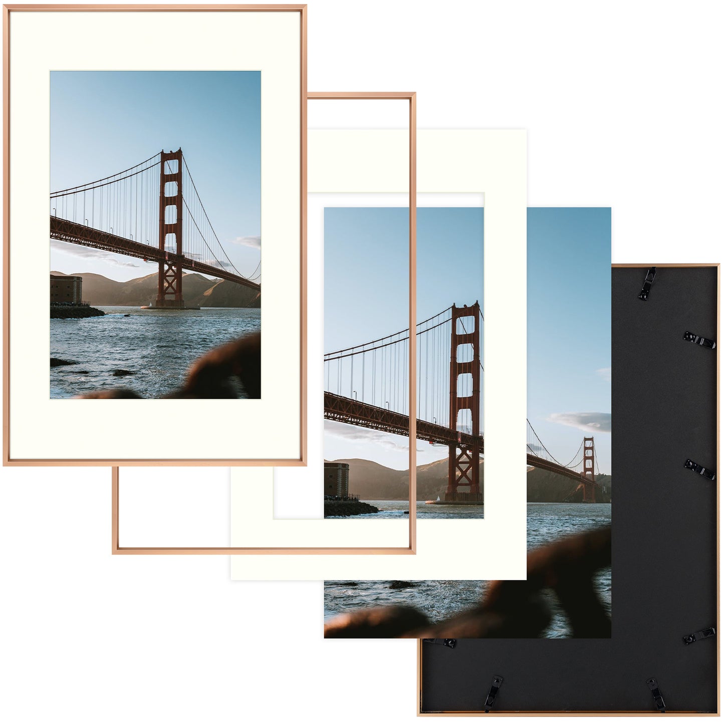 Clearance 16x24 Metal Picture Frame Displays 12x18 Pictures (6 Pack)