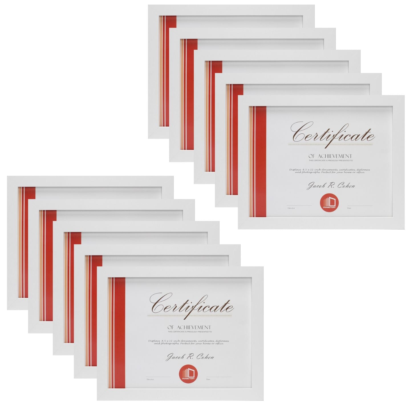 Clearance 8.5x11 White Diploma Frame for 8.5x11 Diploma or Photo
