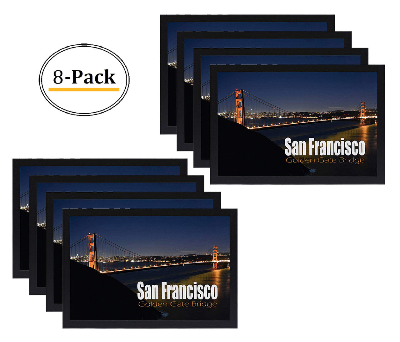 Clearance 12x18 Poster Frame, Black Gallery Wall Frame Vertical or Horizontal, with Plexiglass