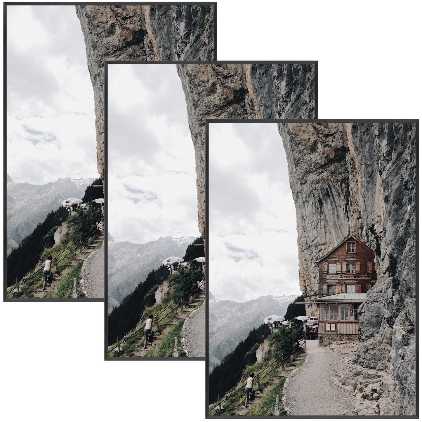 A1 Aluminum Picture Frame for 23.4x33.1 Picture with Plexiglass(3 Pack)