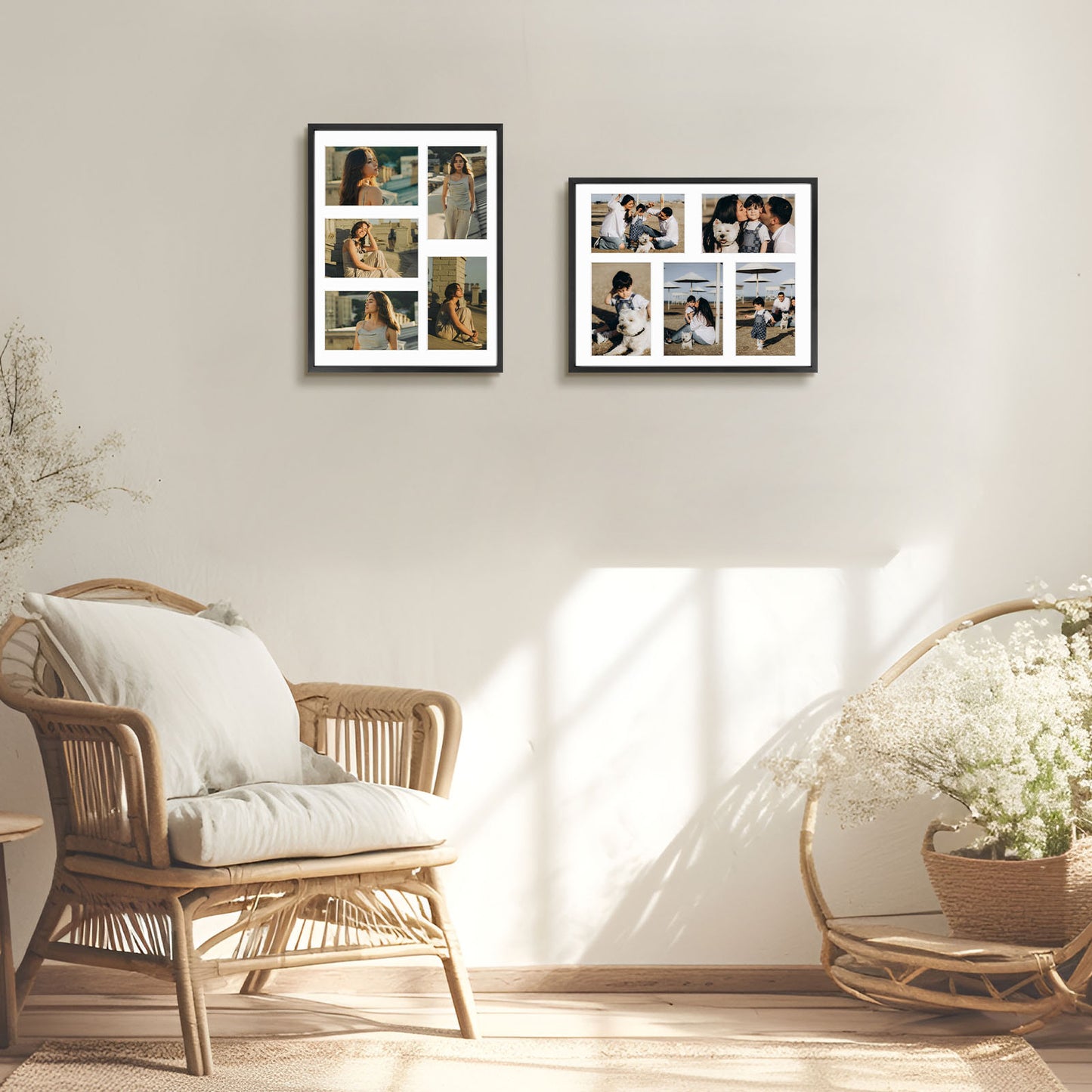 11x14 Black Collage Photo Frame Display Five 4x6 Picture (6 Pack)