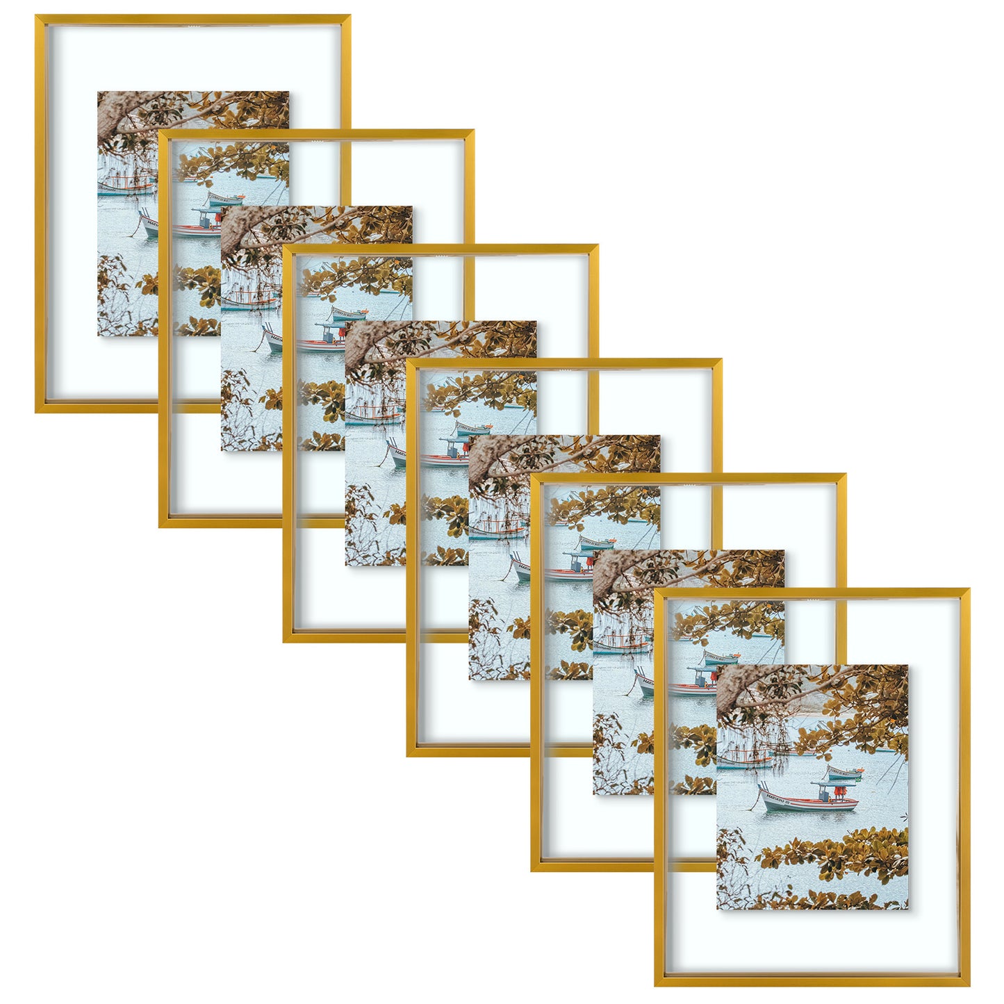 Frametory,11x14 Floating Frame For Any Size Photo up to 11 by 14 (6 Pack)