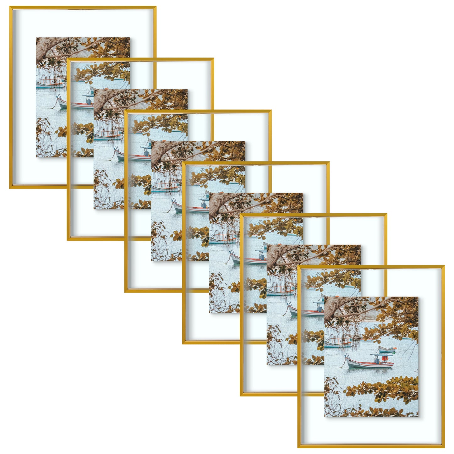 Frametory,16x20 Floating Frame For Any Size Photo Up to 16 by 20 (6 Pack)