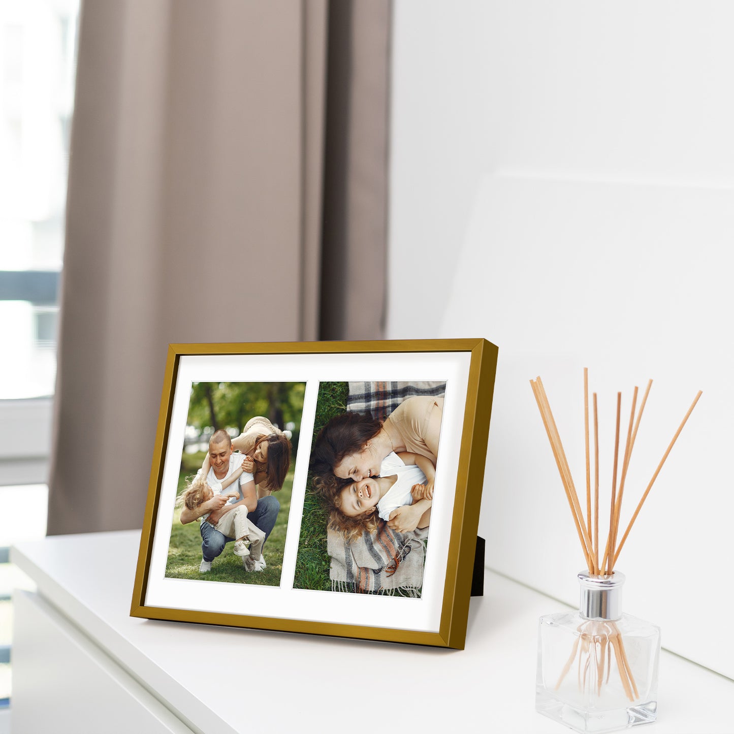 Clearance 8.5x11 Collage Picture Frame Displays Two 5x7 Photos (12 Pack)