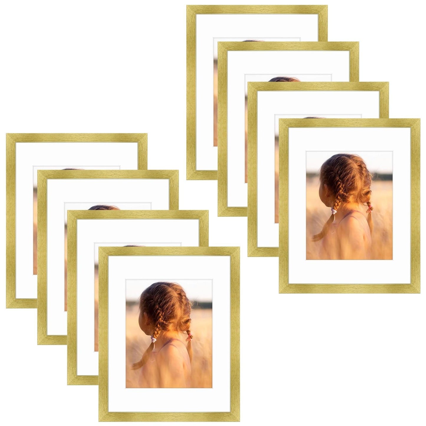 11x14 Picture Frame for 8x10 Photo (8 Pack)