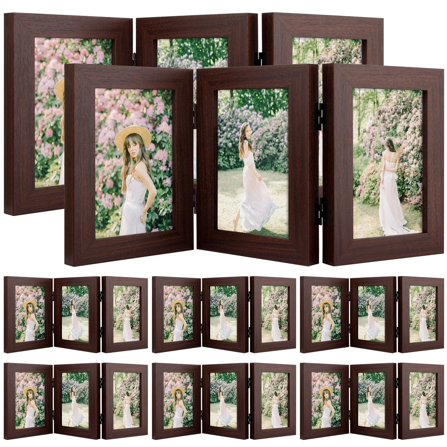 Frametory,4x6 Three Picture Frame for Three 4x6 Pictures (8 Pack)