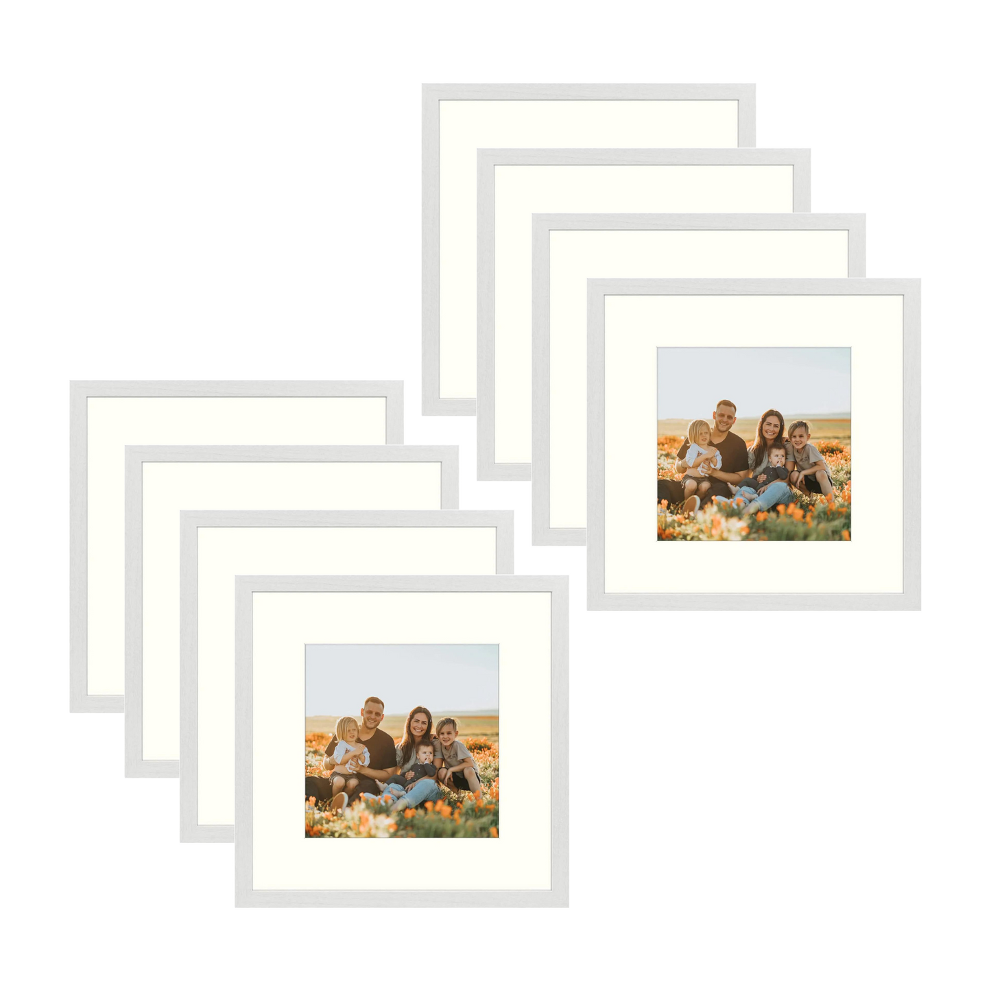BOGO 12x12 Picture Frame for 8x8 Photo(8 Pack)